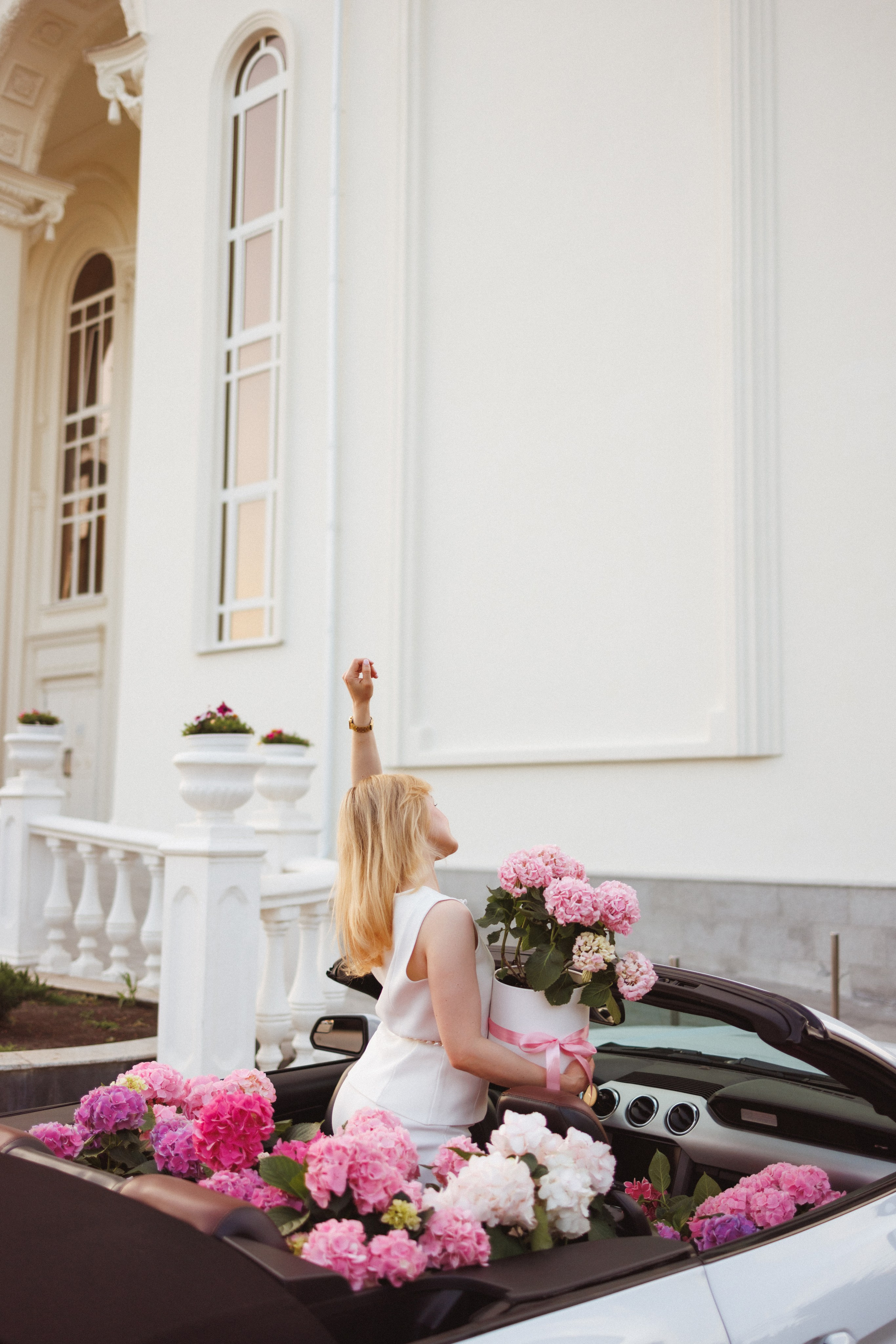 Фотосессия с Кабриолетом и живыми цветами, город Краснодар. Семейный и детский фотограф в Краснодаре Анна Трашкова