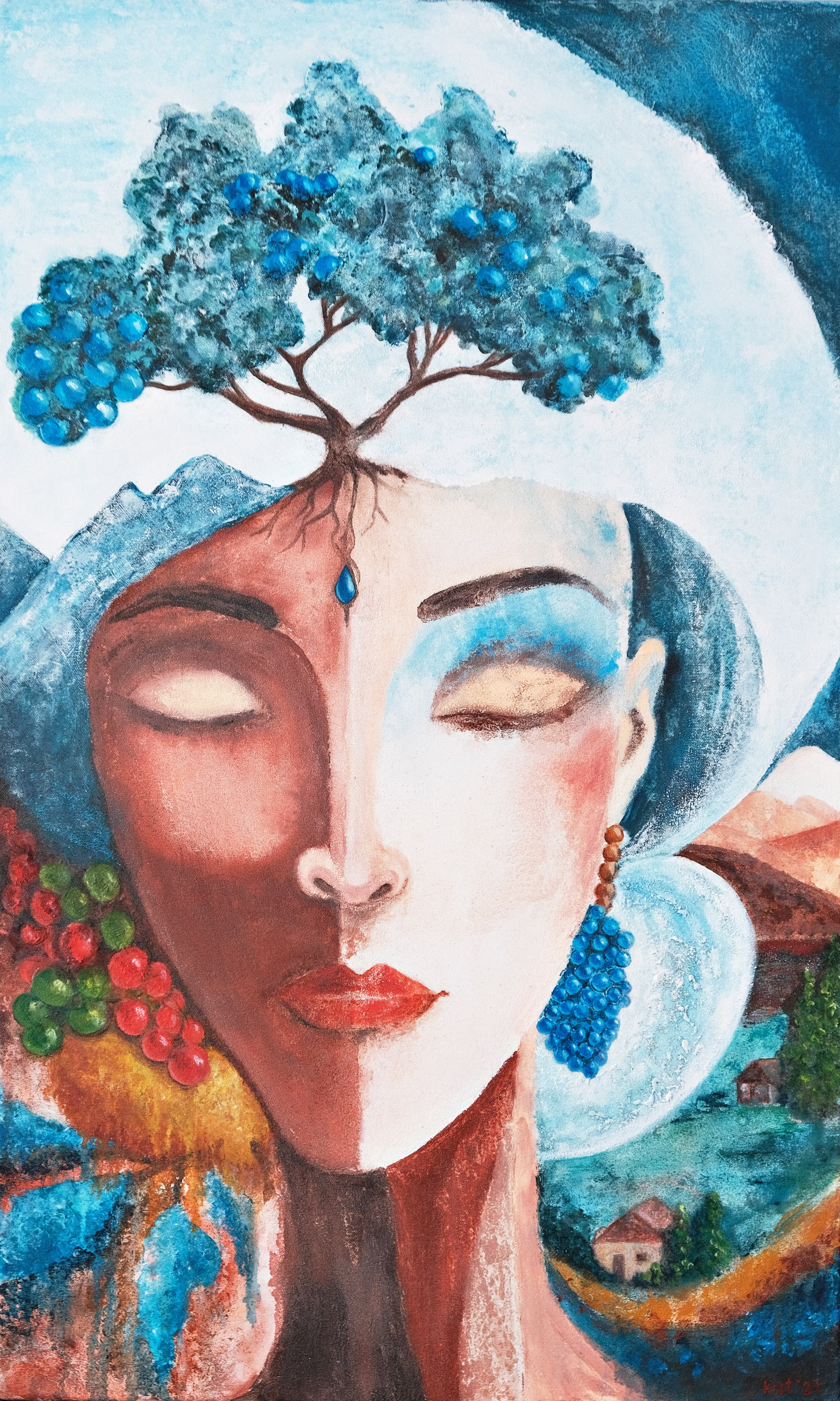 Дуальность. Художник Анастасия Кисткина, Петербург