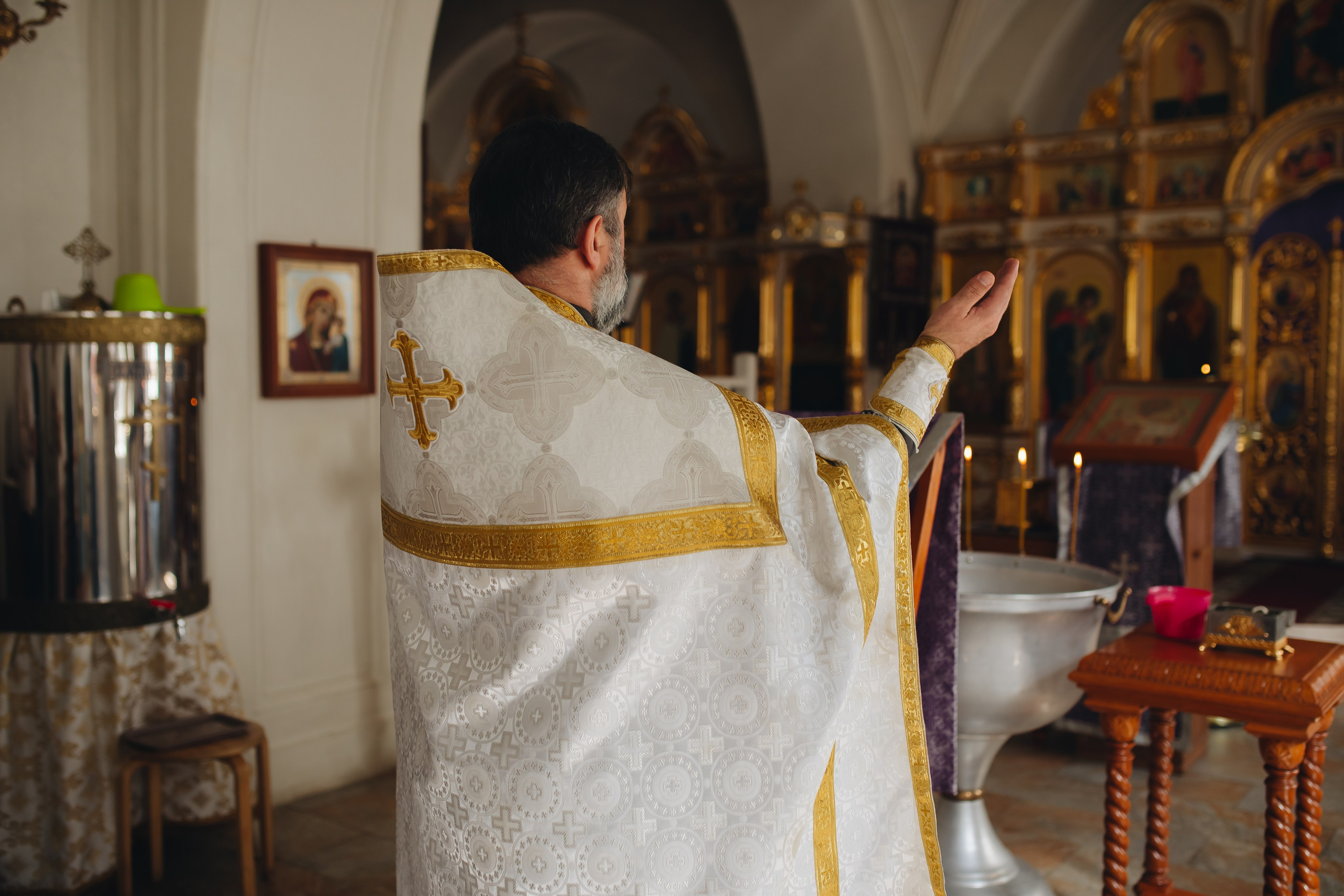 Крещение в светлом Храме. Семейный и детский фотограф в Москве Дорогова Екатерина