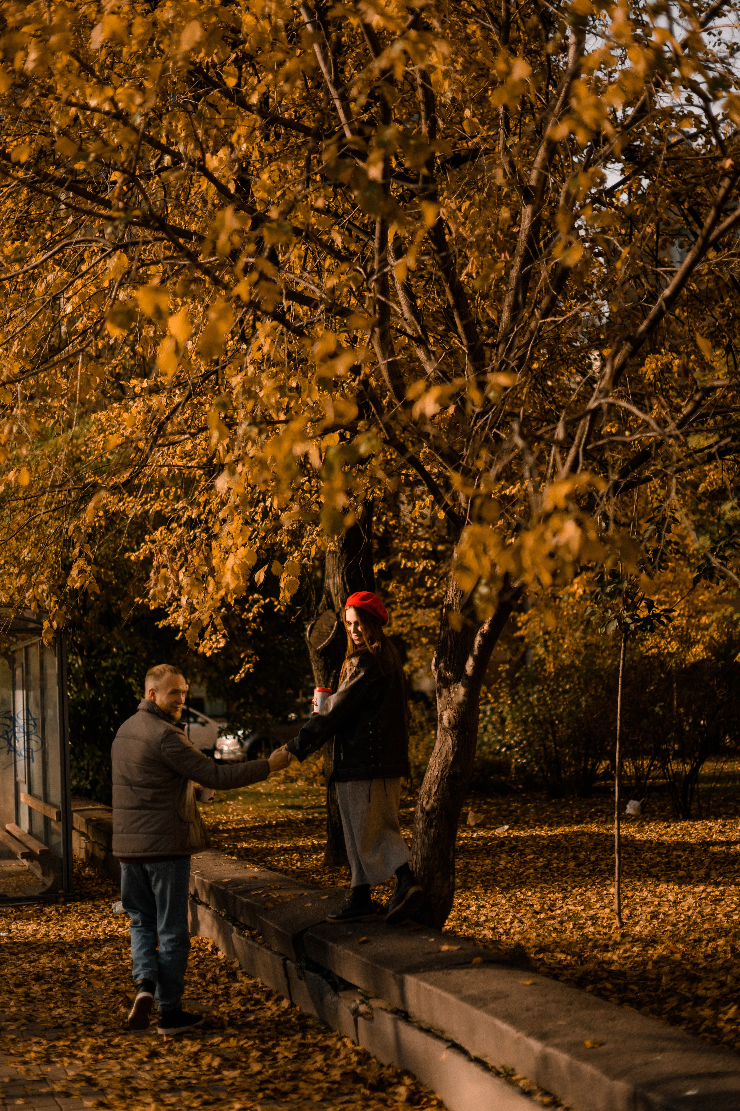 Люба и Коля. Осень на Петроградке. Свадебный фотограф в Санкт-Петербурге София Шубик
