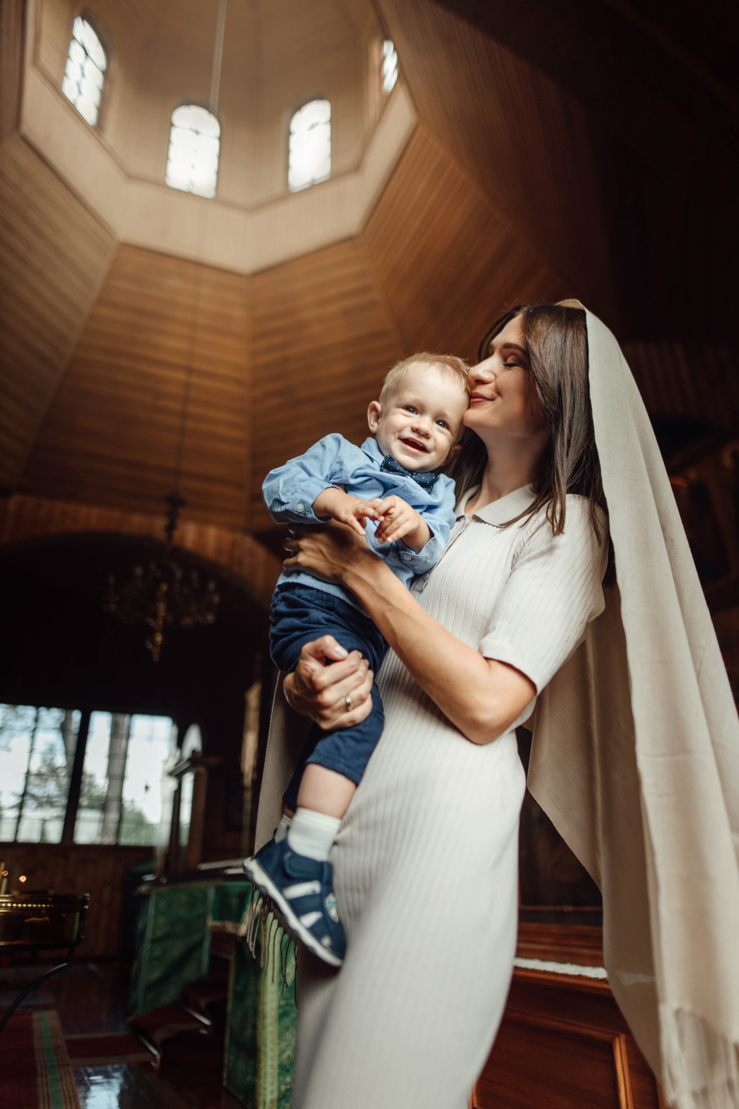 Крещение Тимофея, д. Киевец, храм Святой Троицы, август 2025