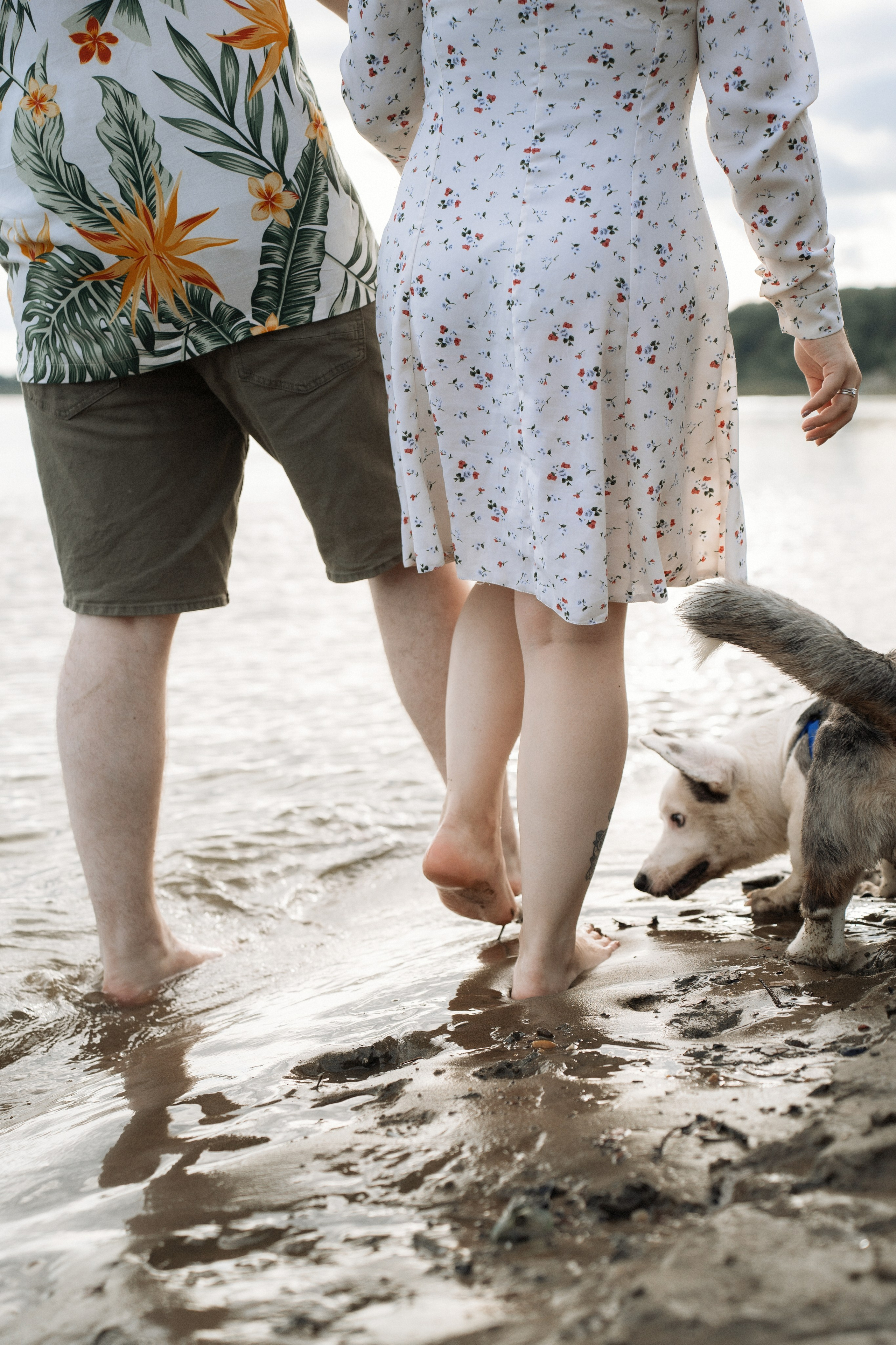 Алена и Максим. Фотосессия на реке. Яна Орехова. Фотограф в Томске