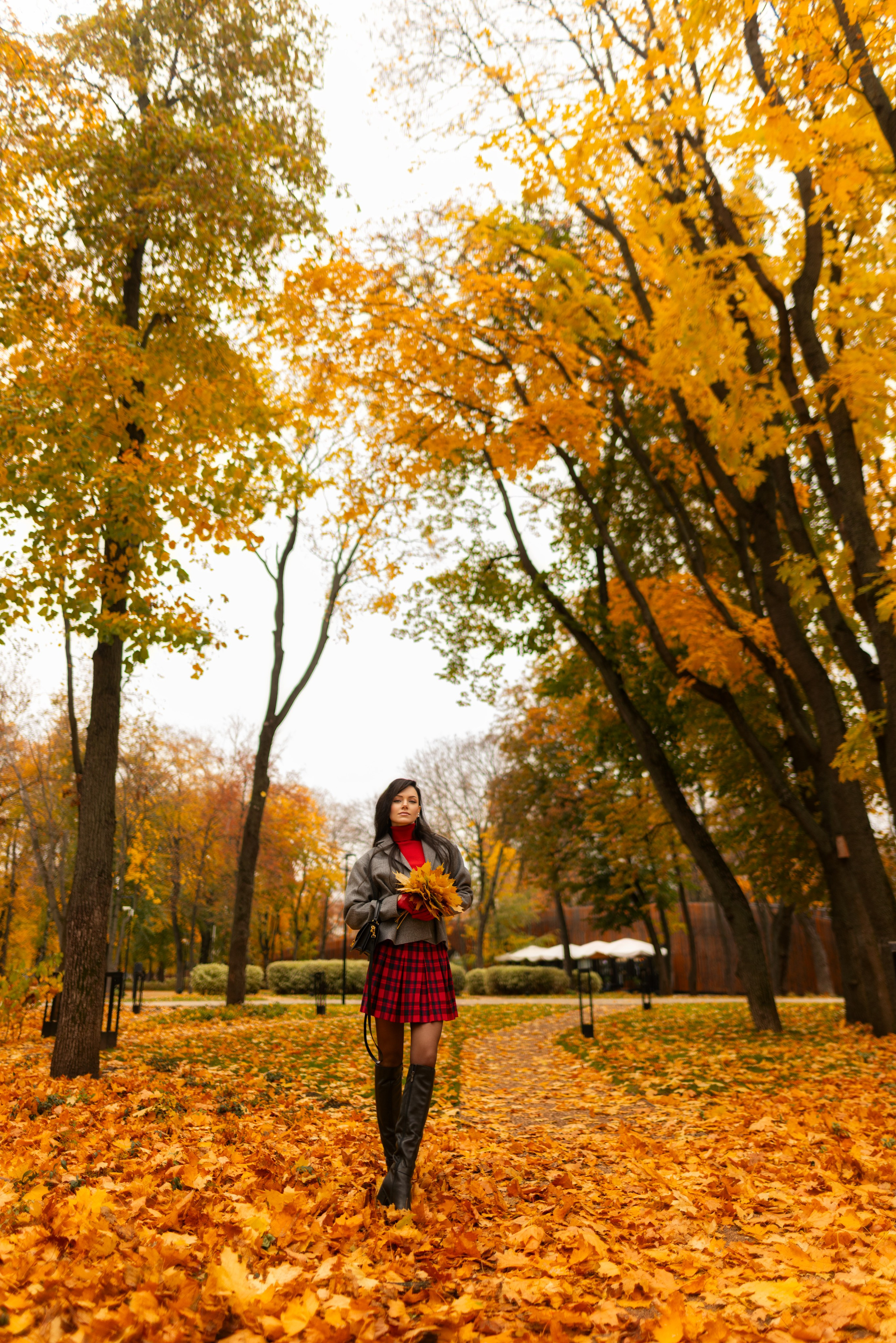 Фотосет с Екатериной в парке на осеннюю тему для «себя»