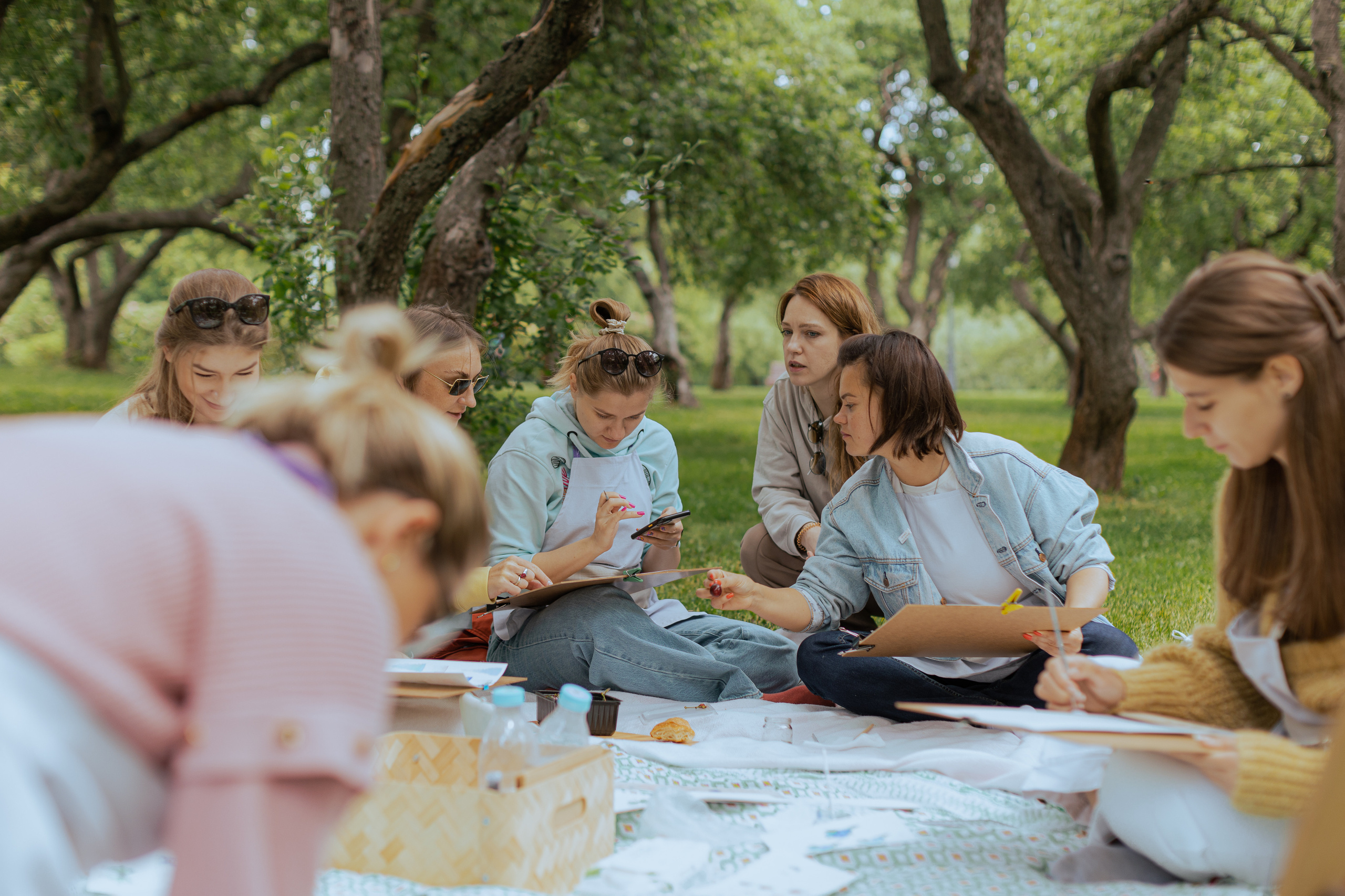 Арт — пикник Рисуй со мной. Фотограф Анастасия Пинчук