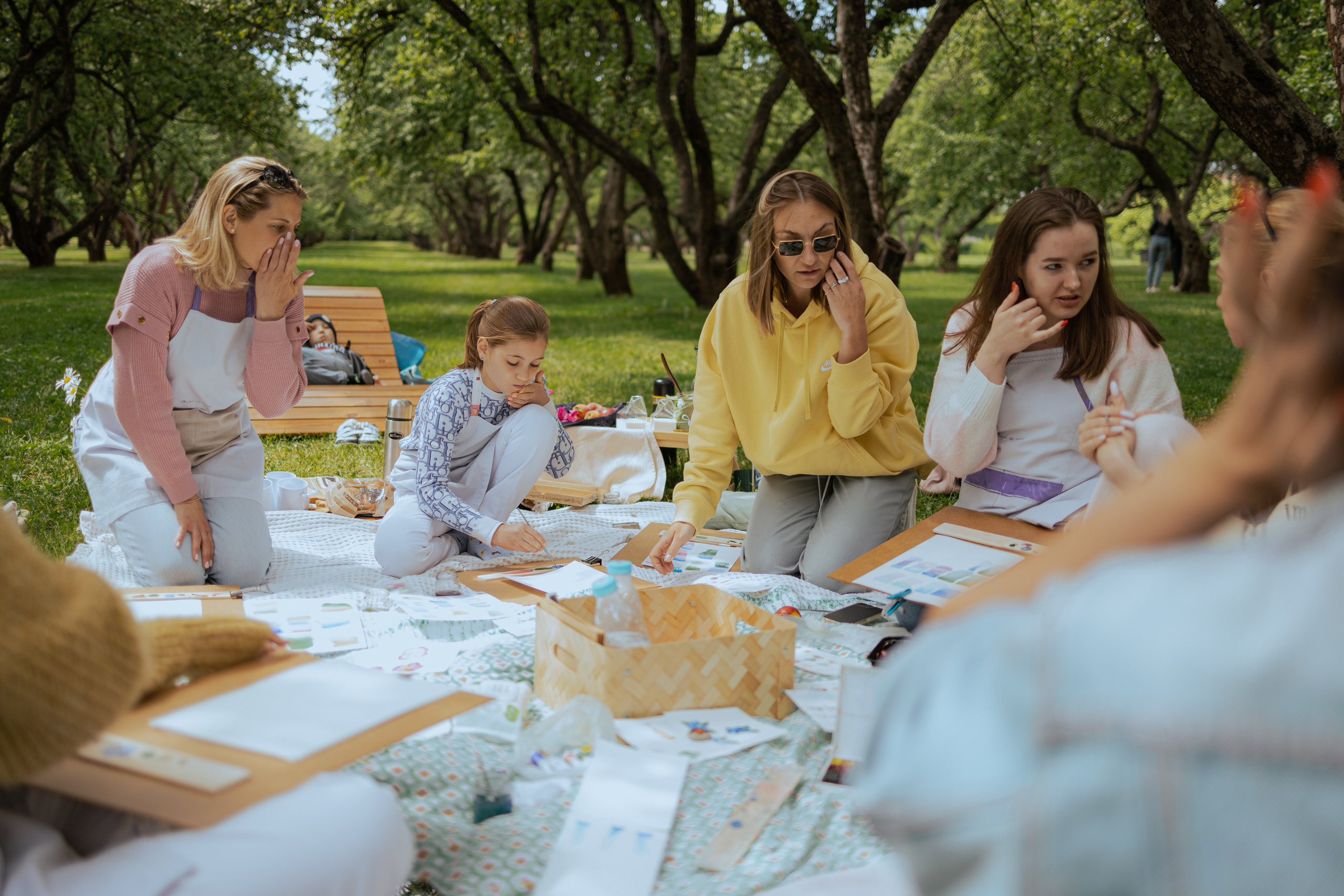 Арт — пикник Рисуй со мной. Фотограф Анастасия Пинчук