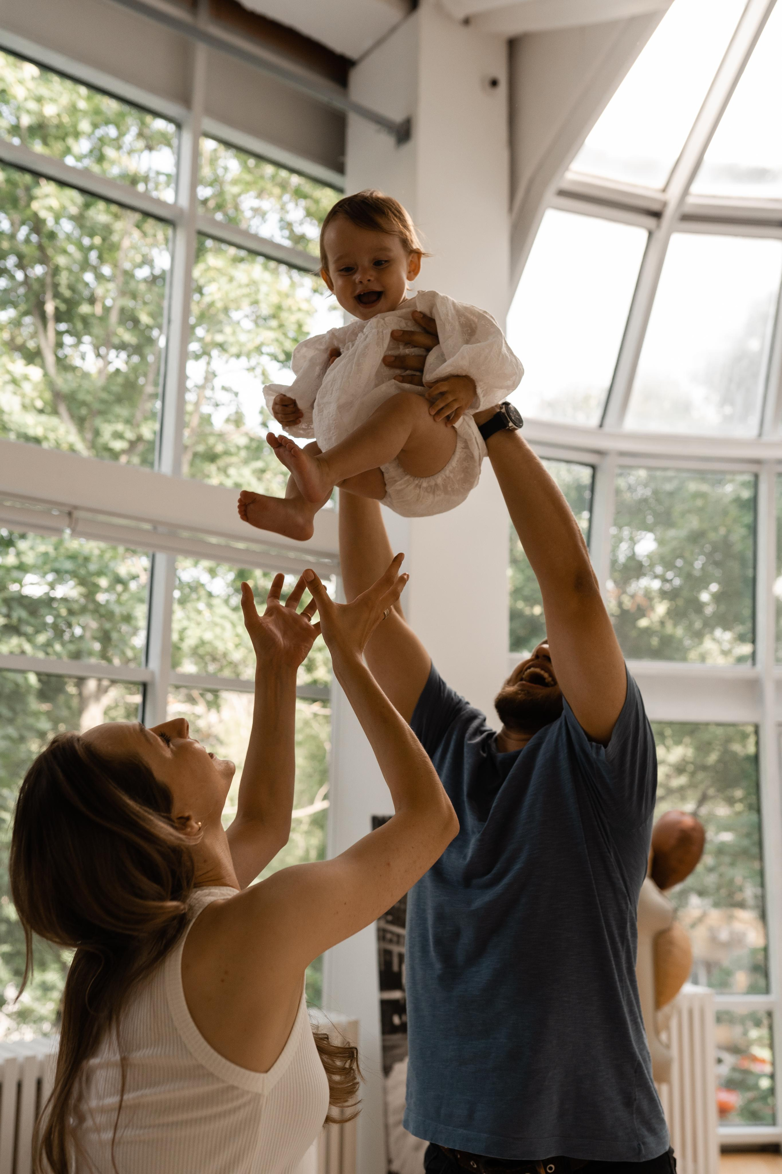Семейная фотосессия в студии в Москве, семейный фотограф Анна Полушина. Свадебный фотограф в Москве Анна Полушина