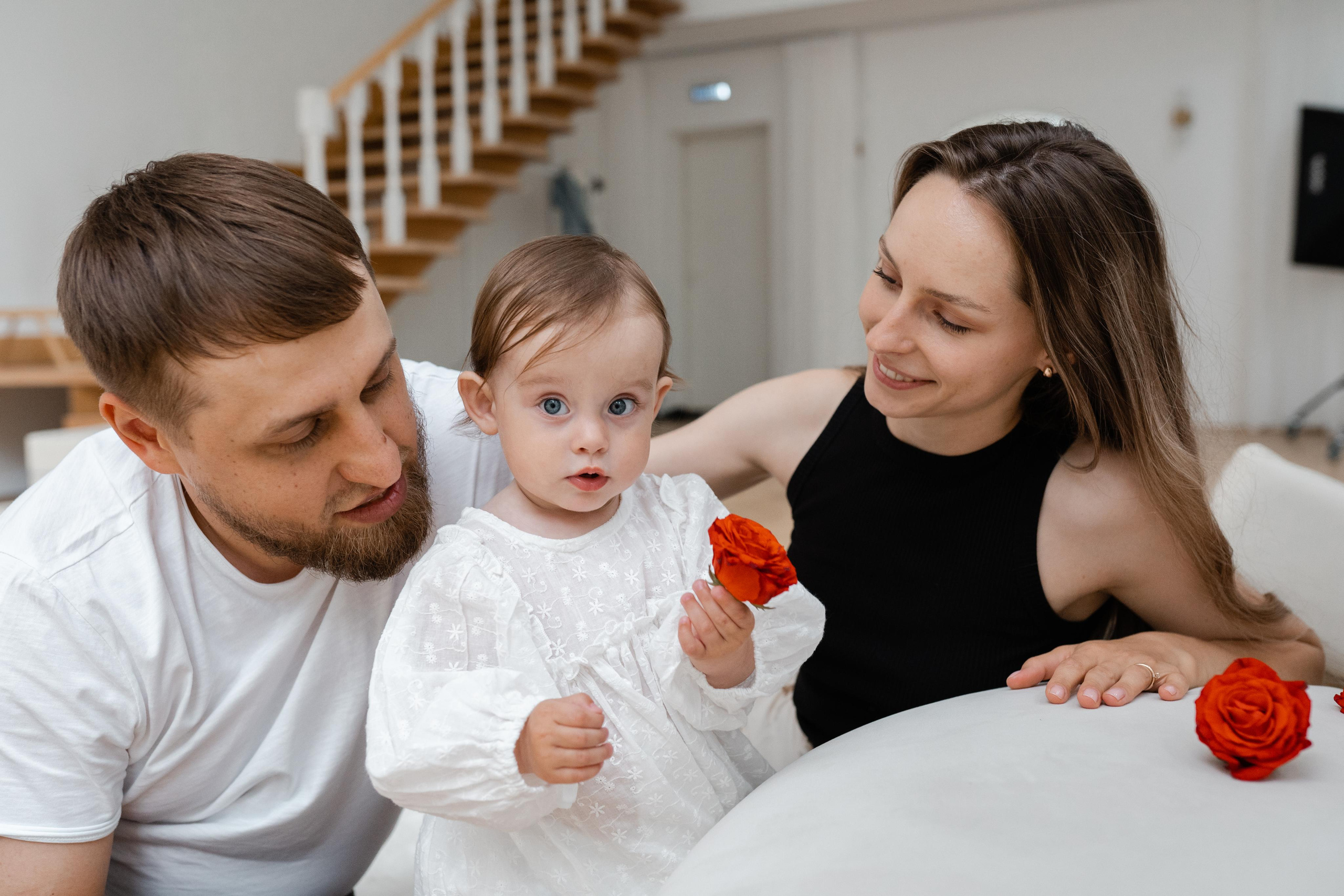 Семейная фотосессия в студии в Москве, семейный фотограф Анна Полушина. Свадебный фотограф в Москве Анна Полушина