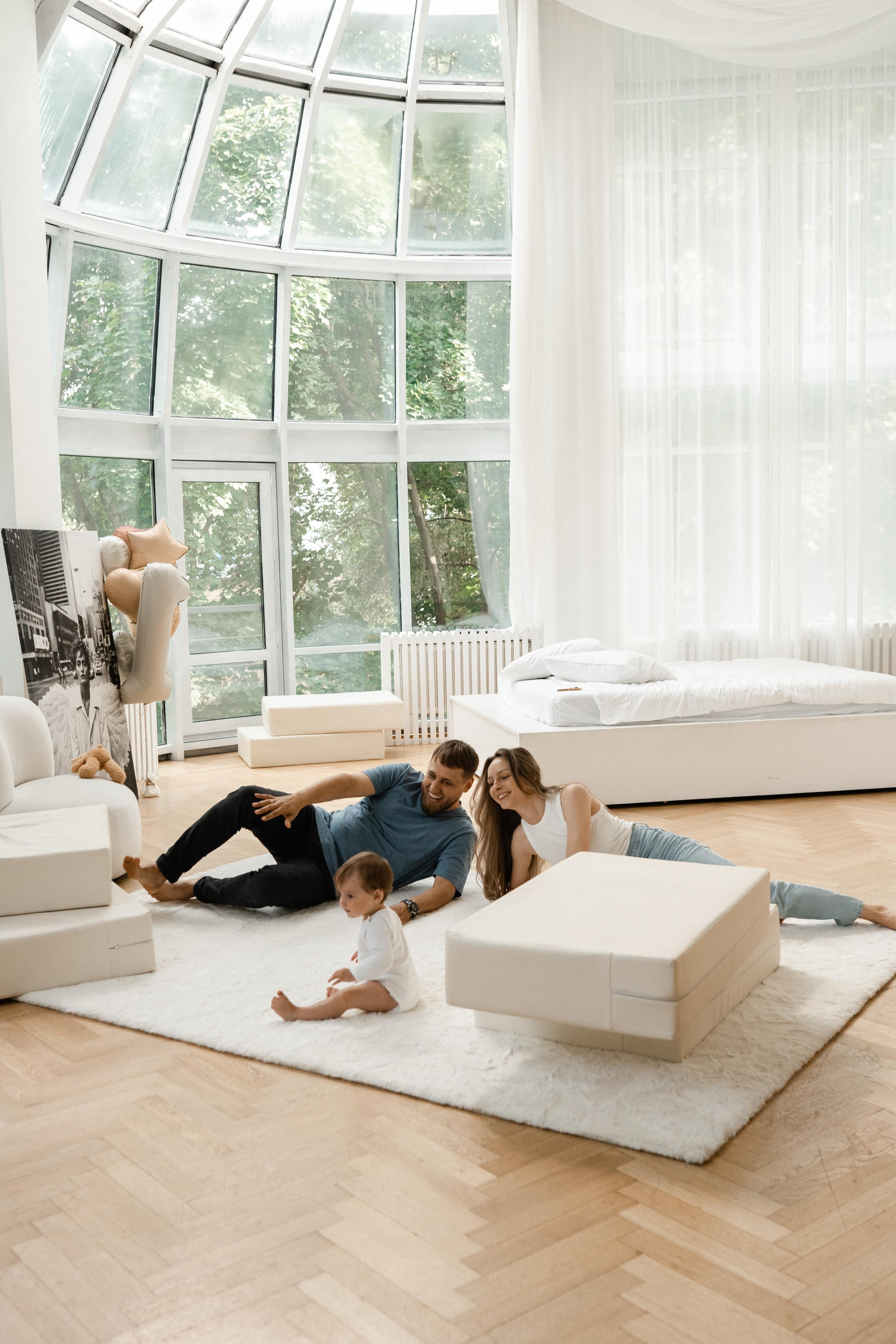 Семейная фотосессия в студии в Москве, семейный фотограф Анна Полушина. Свадебный фотограф в Москве Анна Полушина