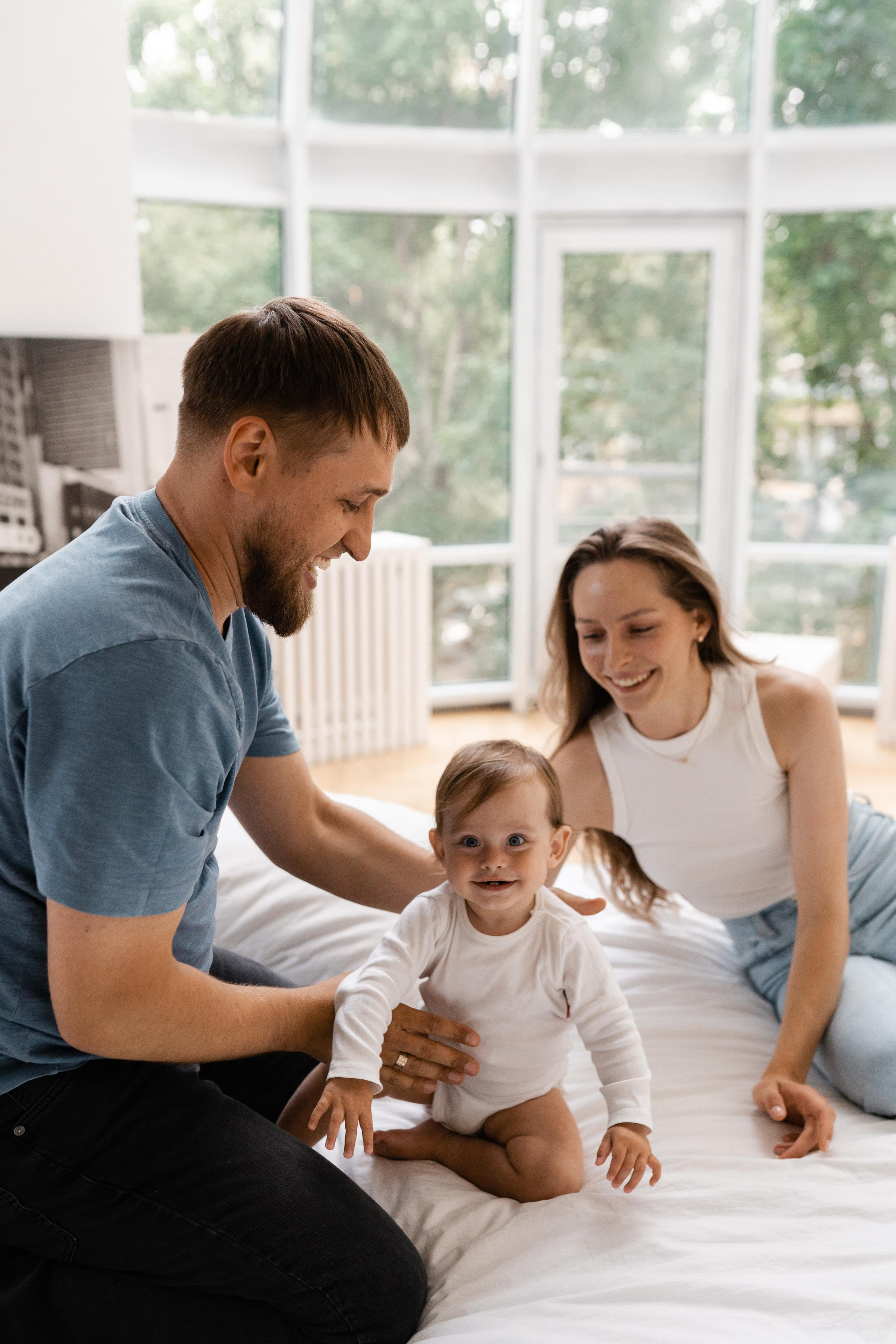 Семейная фотосессия в студии в Москве, семейный фотограф Анна Полушина. Свадебный фотограф в Москве Анна Полушина