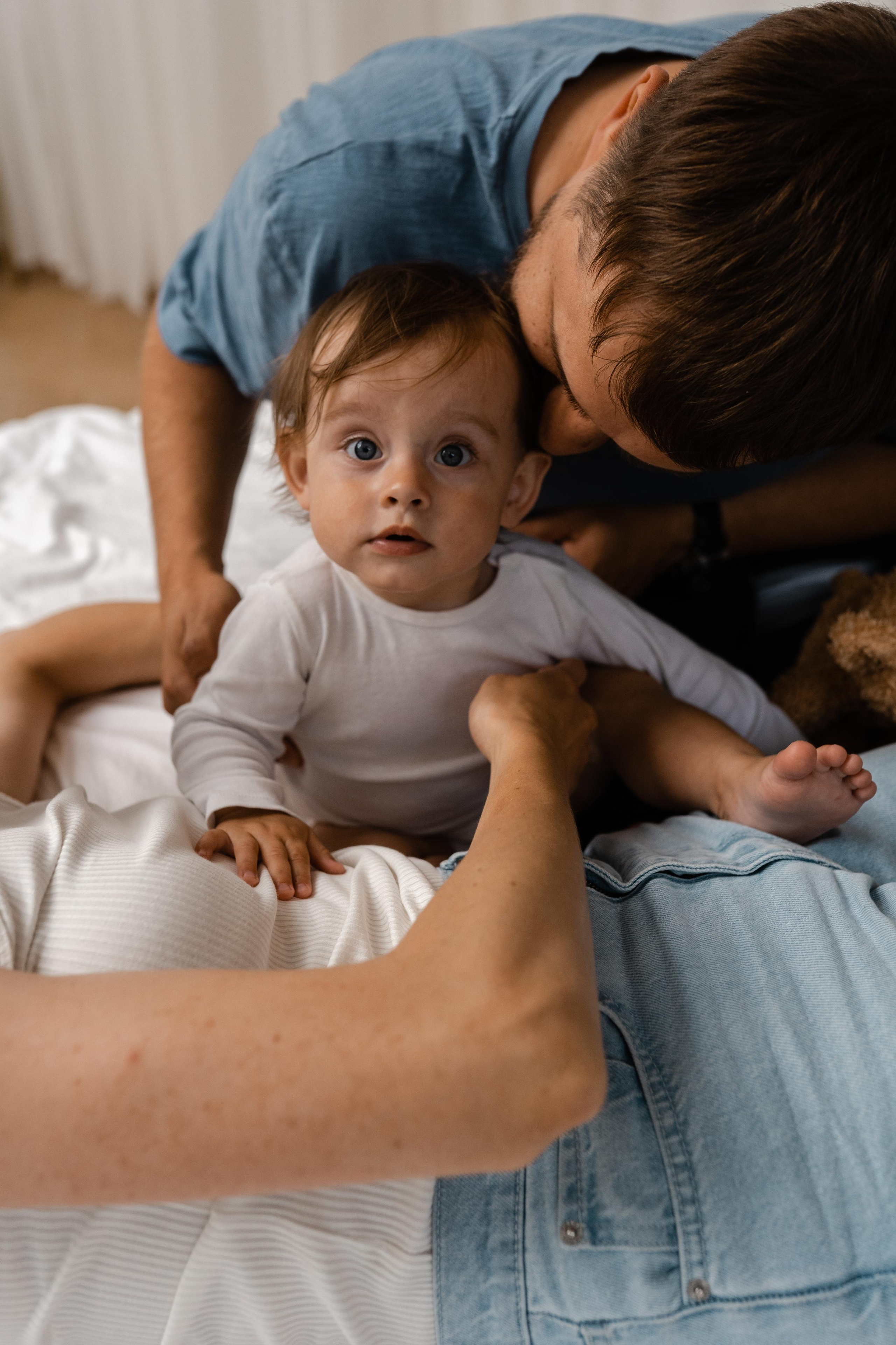 Семейная фотосессия в студии в Москве, семейный фотограф Анна Полушина. Свадебный фотограф в Москве Анна Полушина