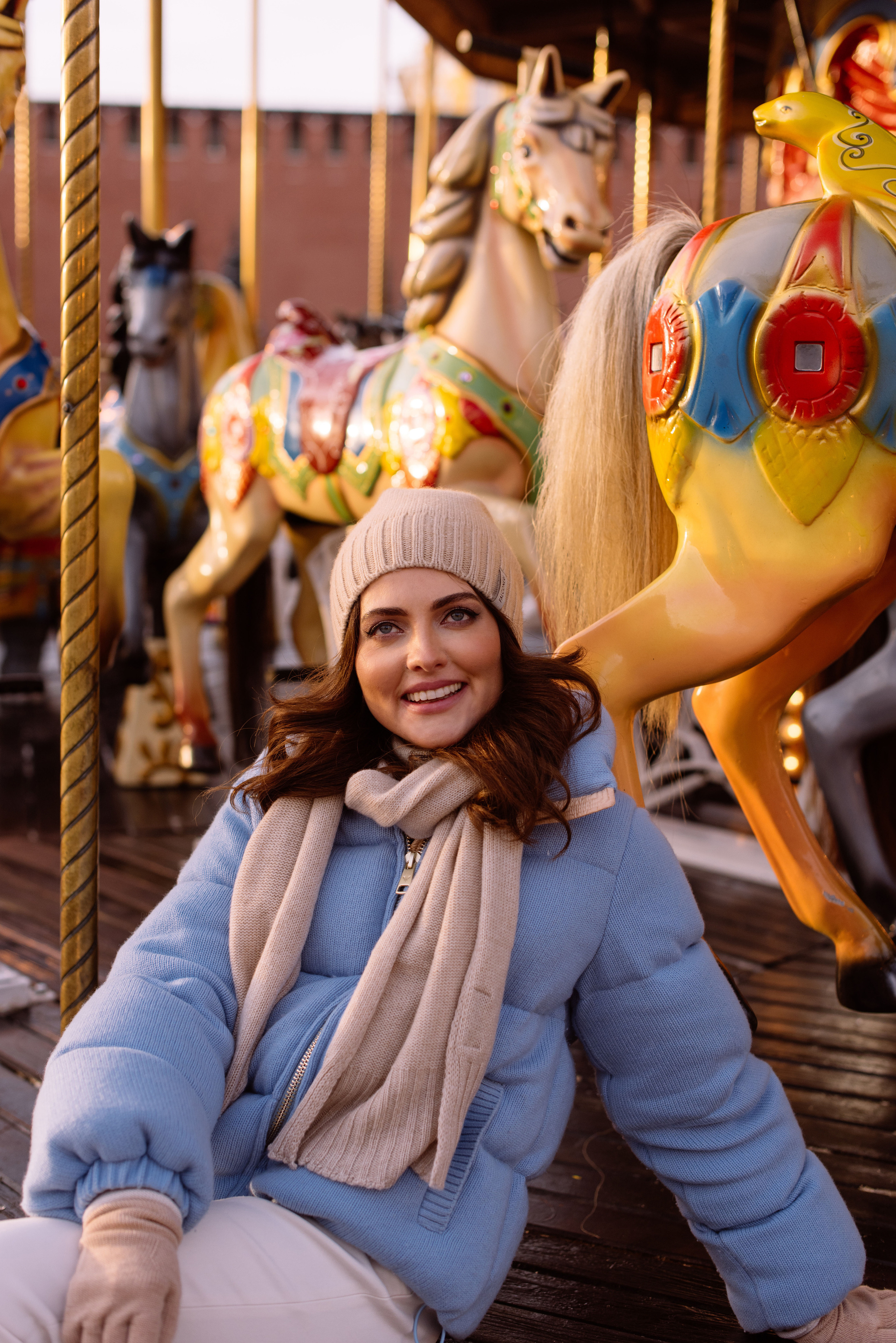 Алена на ярмарке у ГУМа. Свадебный фотограф в Москве Анна Полушина