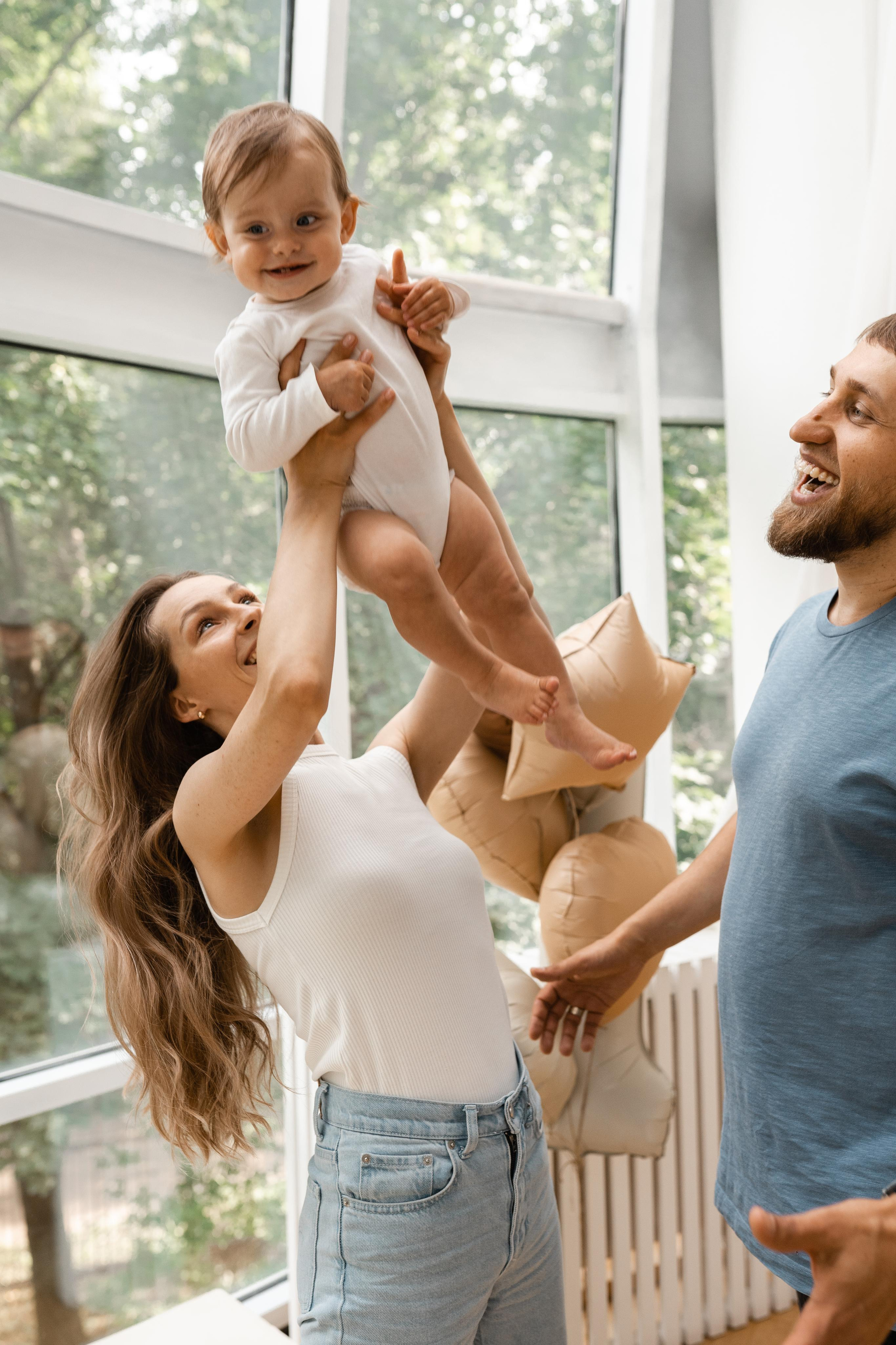 Семейная фотосессия в студии в Москве, семейный фотограф Анна Полушина. Свадебный фотограф в Москве Анна Полушина