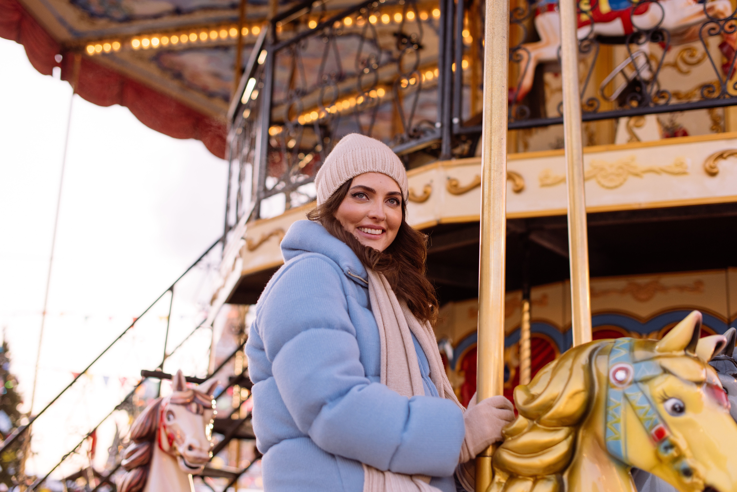 Алена на ярмарке у ГУМа. Свадебный фотограф в Москве Анна Полушина