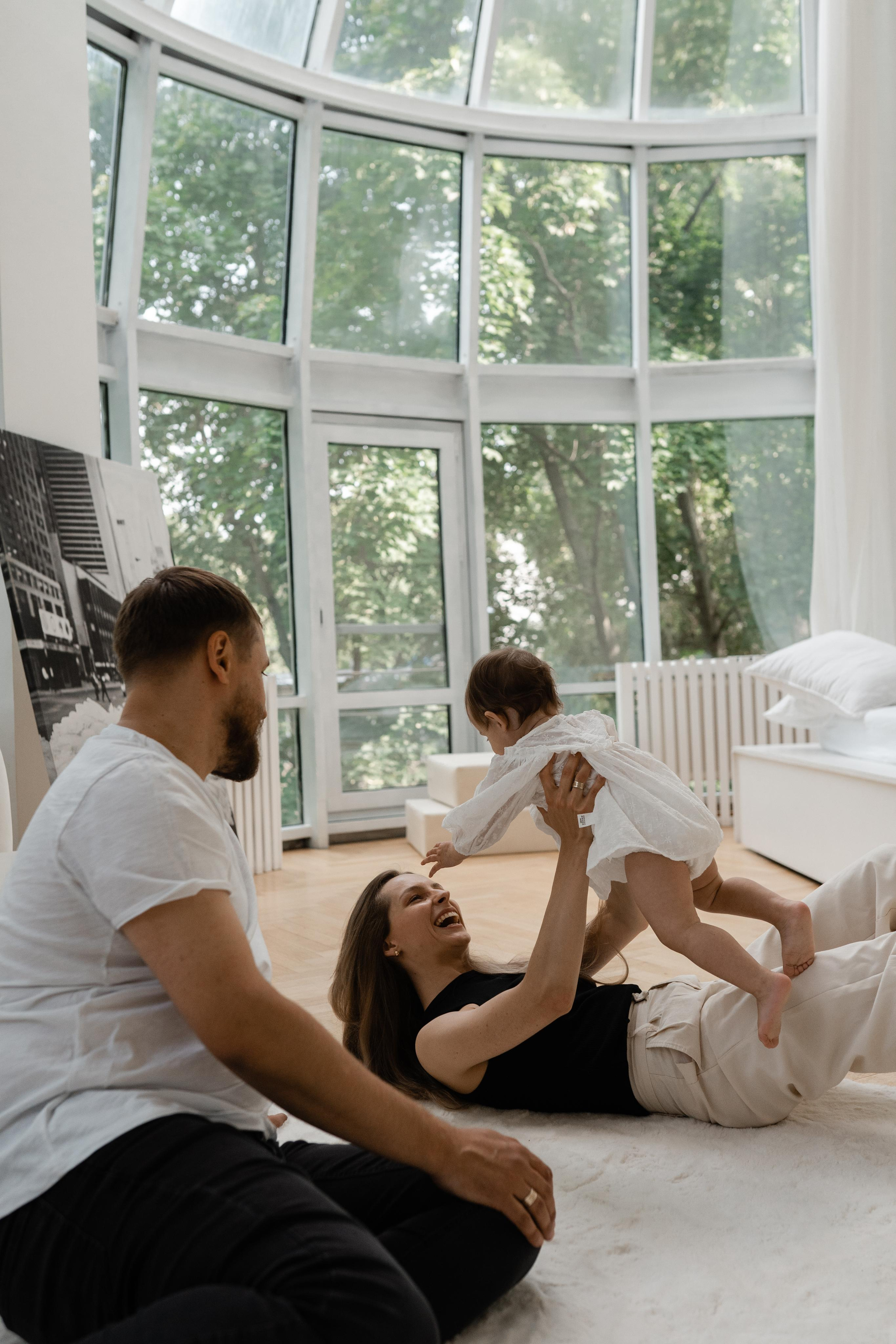 Семейная фотосессия в студии в Москве, семейный фотограф Анна Полушина. Свадебный фотограф в Москве Анна Полушина