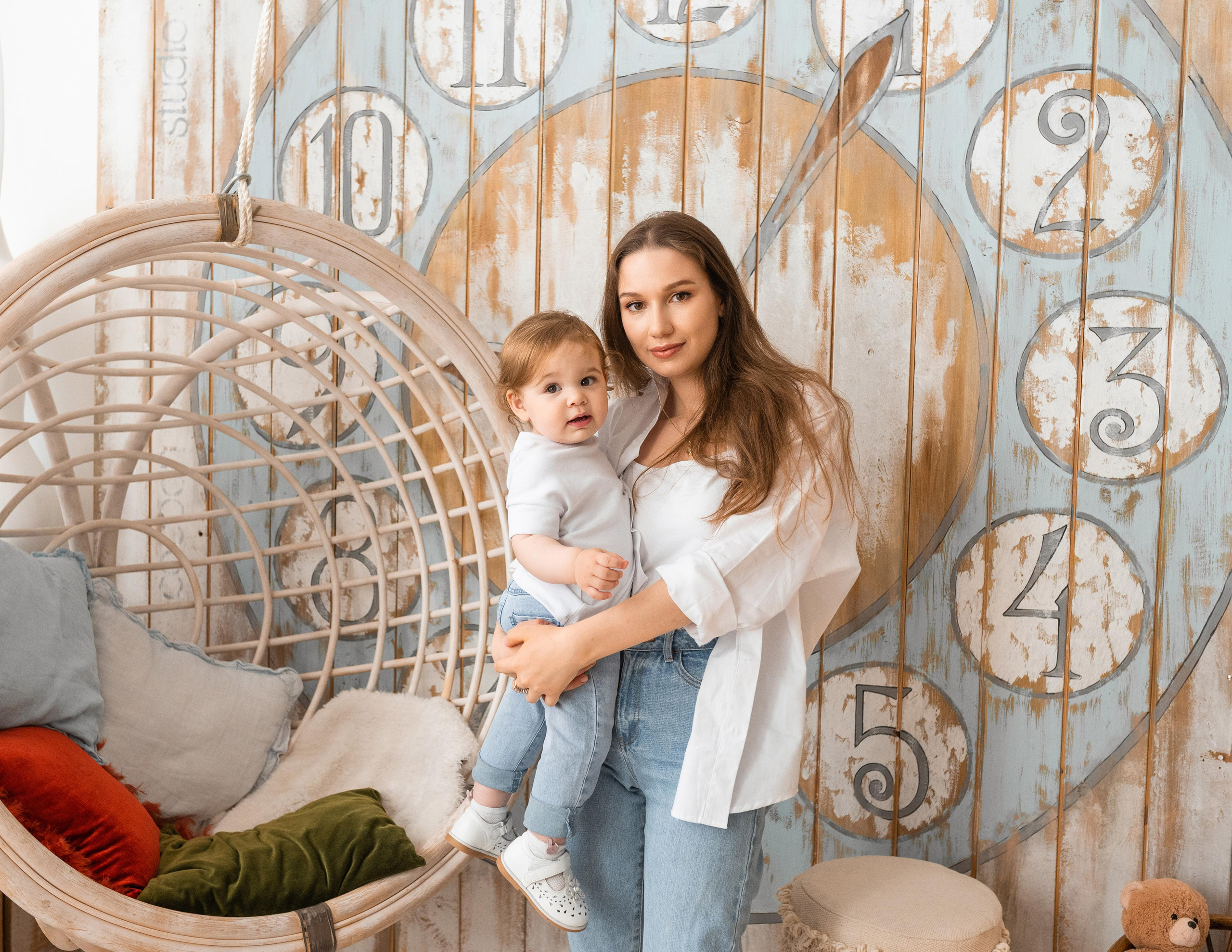 Семейная фотосессия в студии в Москве, семейный фотограф Анна Полушина. Свадебный фотограф в Москве Анна Полушина