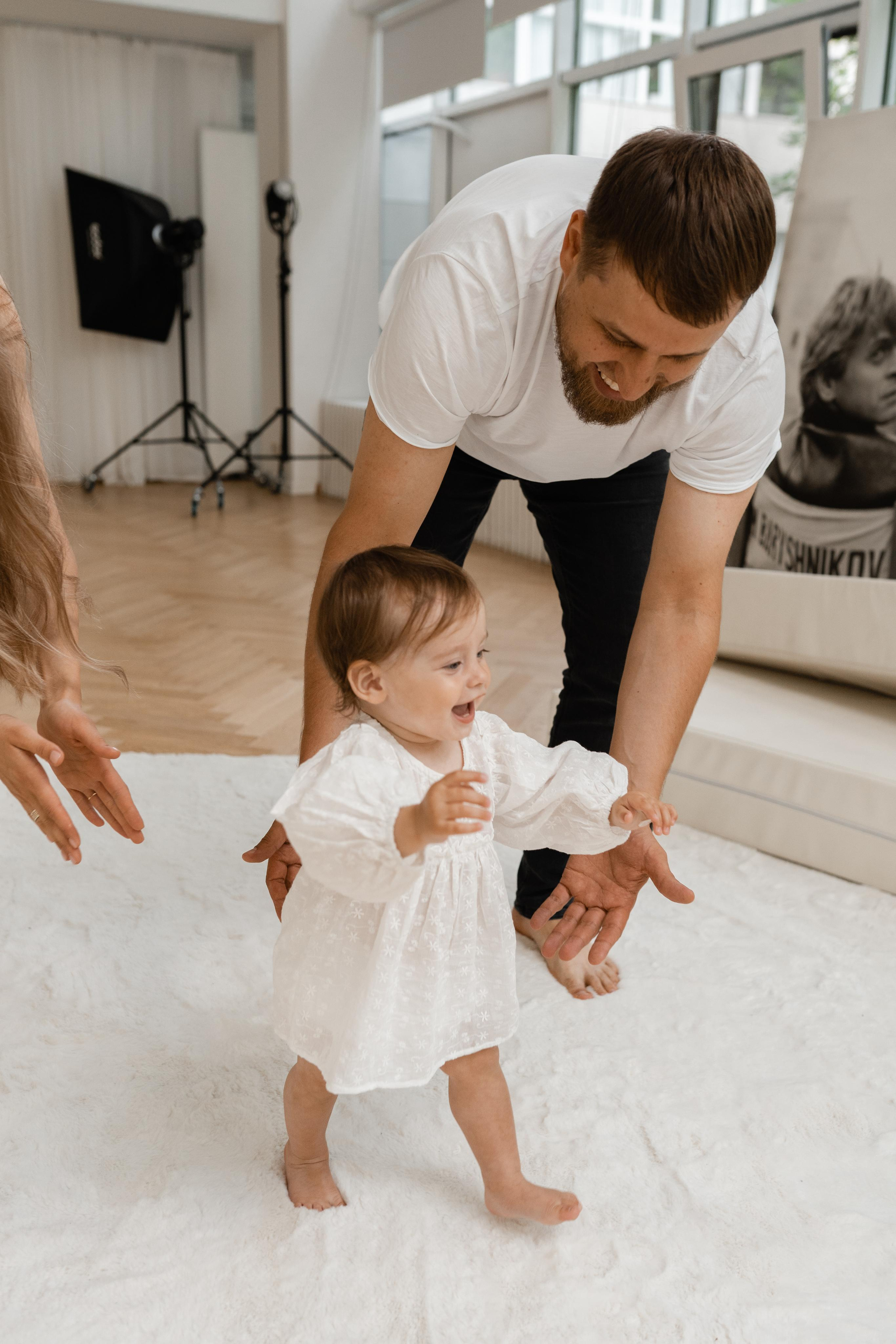 Семейная фотосессия в студии в Москве, семейный фотограф Анна Полушина. Свадебный фотограф в Москве Анна Полушина