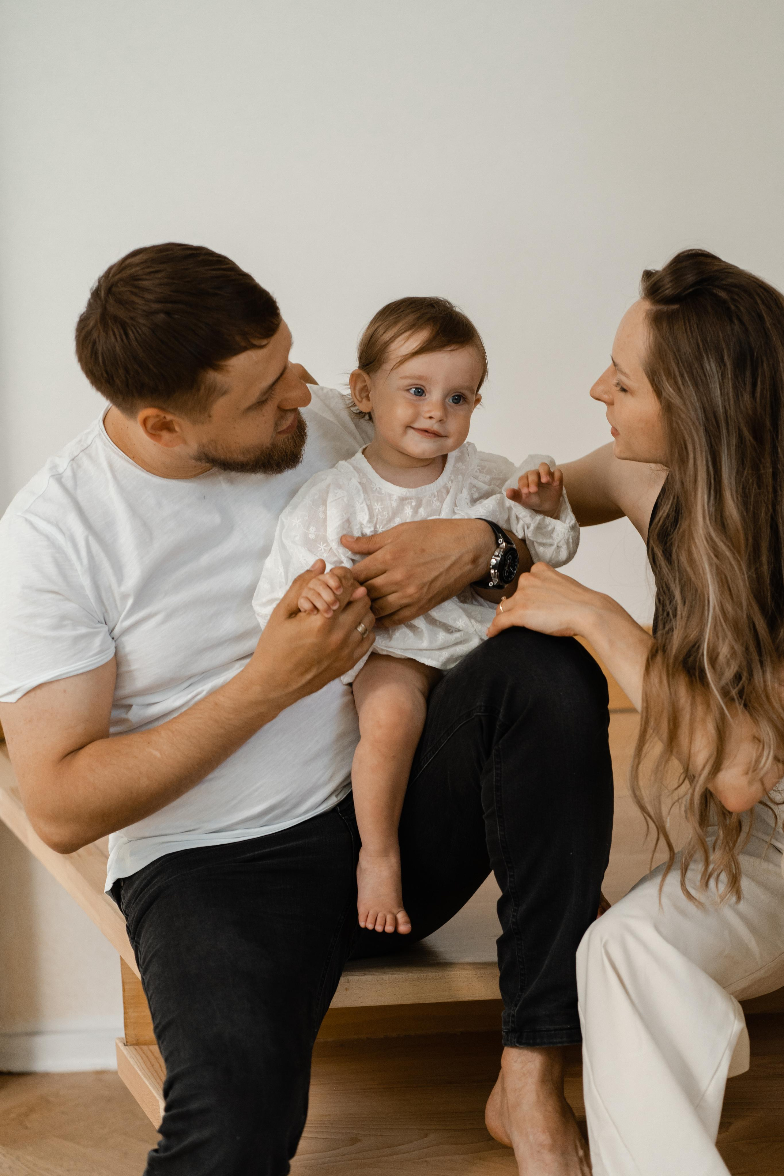 Семейная фотосессия в студии в Москве, семейный фотограф Анна Полушина. Свадебный фотограф в Москве Анна Полушина