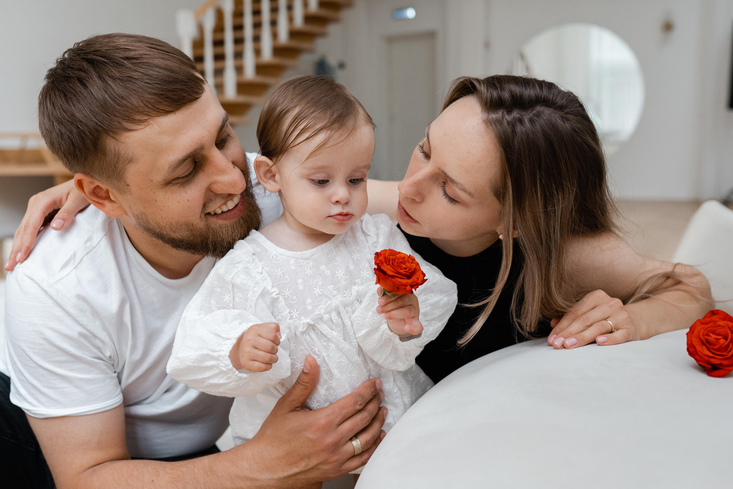 Семейная фотосессия в студии в Москве, семейный фотограф Анна Полушина. Свадебный фотограф в Москве Анна Полушина