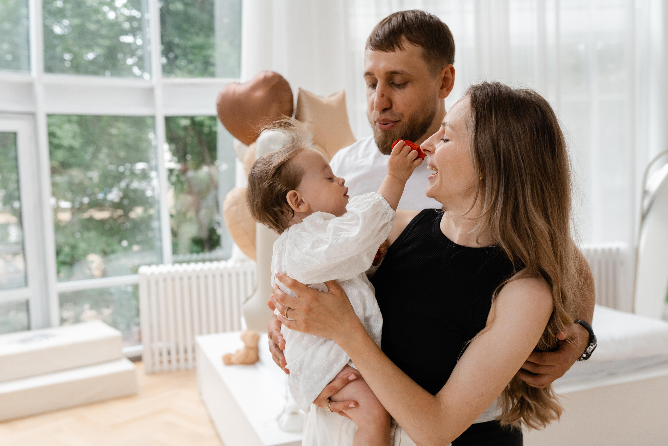 Семейная фотосессия в студии в Москве, семейный фотограф Анна Полушина. Свадебный фотограф в Москве Анна Полушина