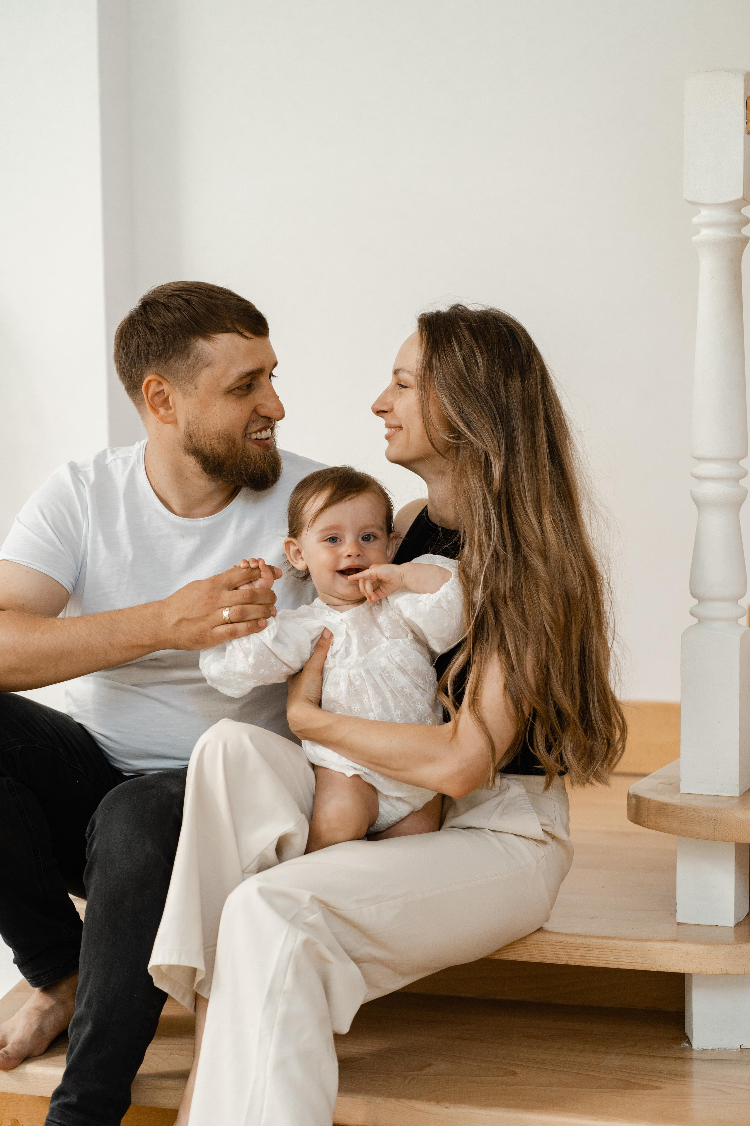 Семейная фотосессия в студии в Москве, семейный фотограф Анна Полушина. Свадебный фотограф в Москве Анна Полушина