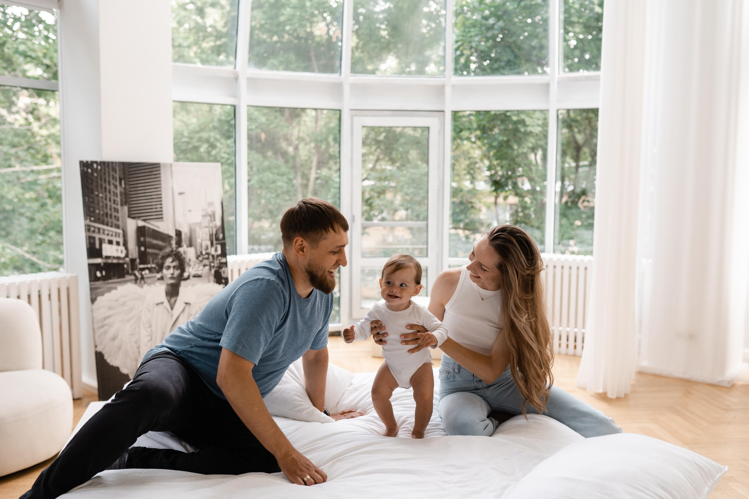 Семейная фотосессия в студии в Москве, семейный фотограф Анна Полушина. Свадебный фотограф в Москве Анна Полушина