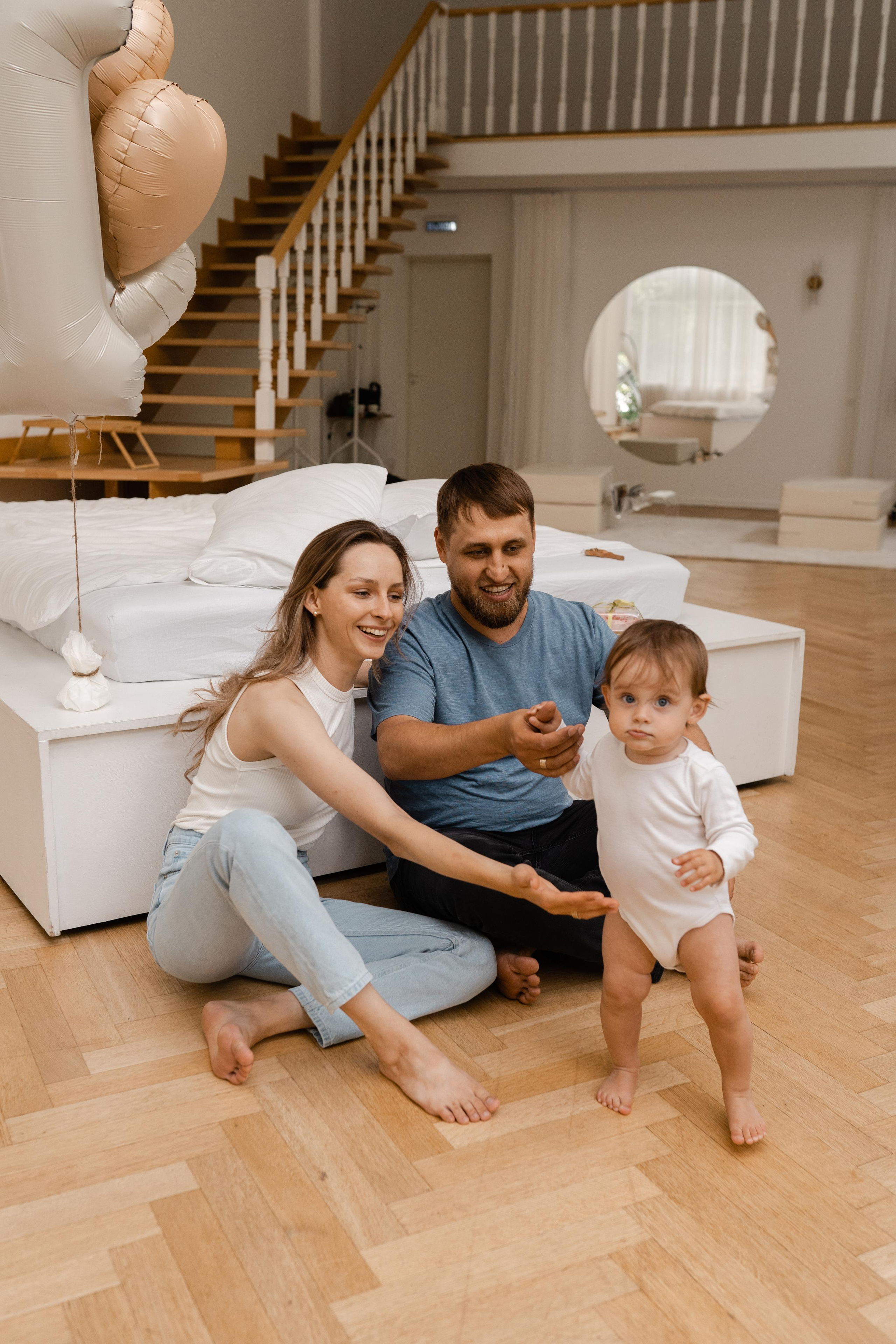 Семейная фотосессия в студии в Москве, семейный фотограф Анна Полушина. Свадебный фотограф в Москве Анна Полушина