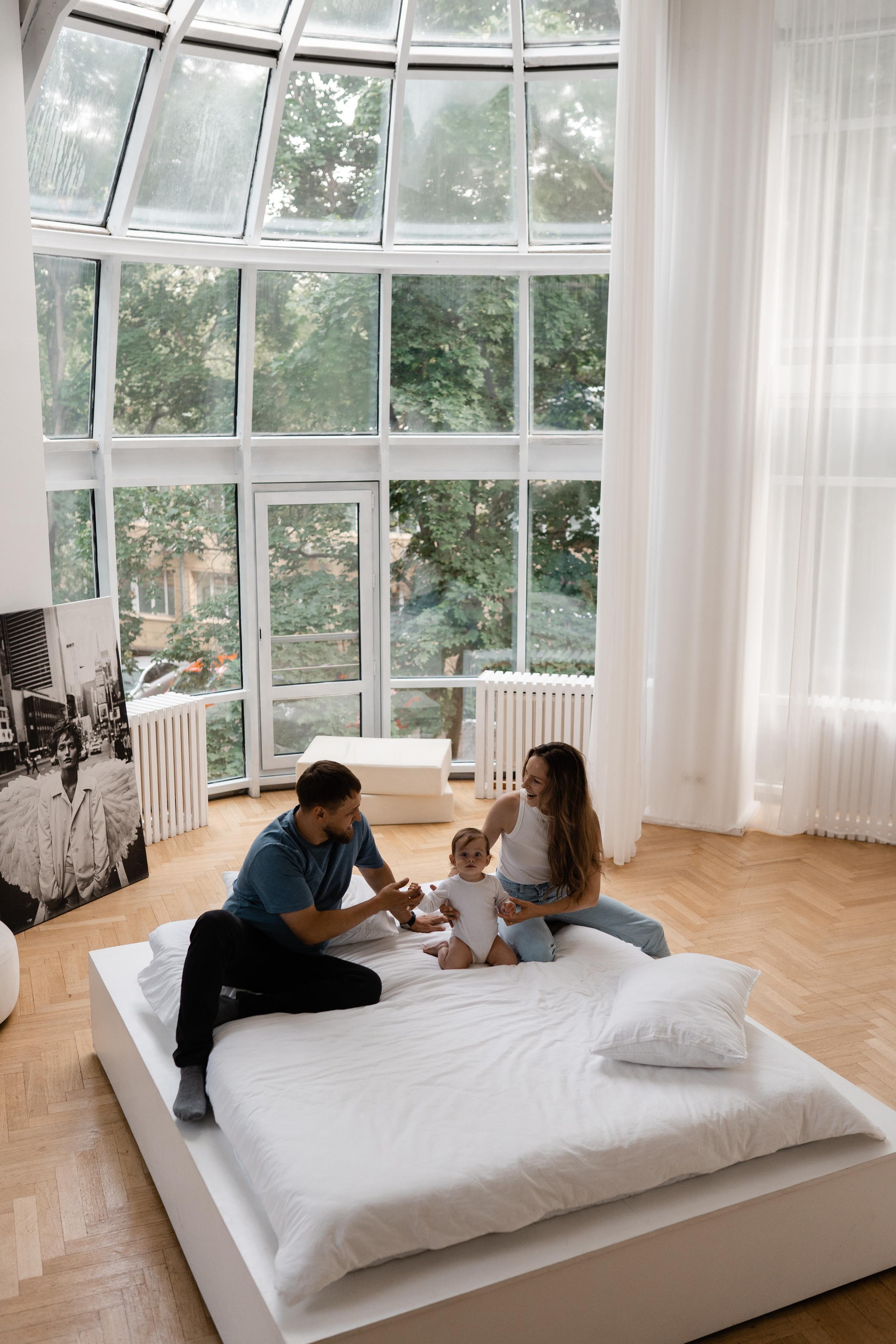 Семейная фотосессия в студии в Москве, семейный фотограф Анна Полушина. Свадебный фотограф в Москве Анна Полушина