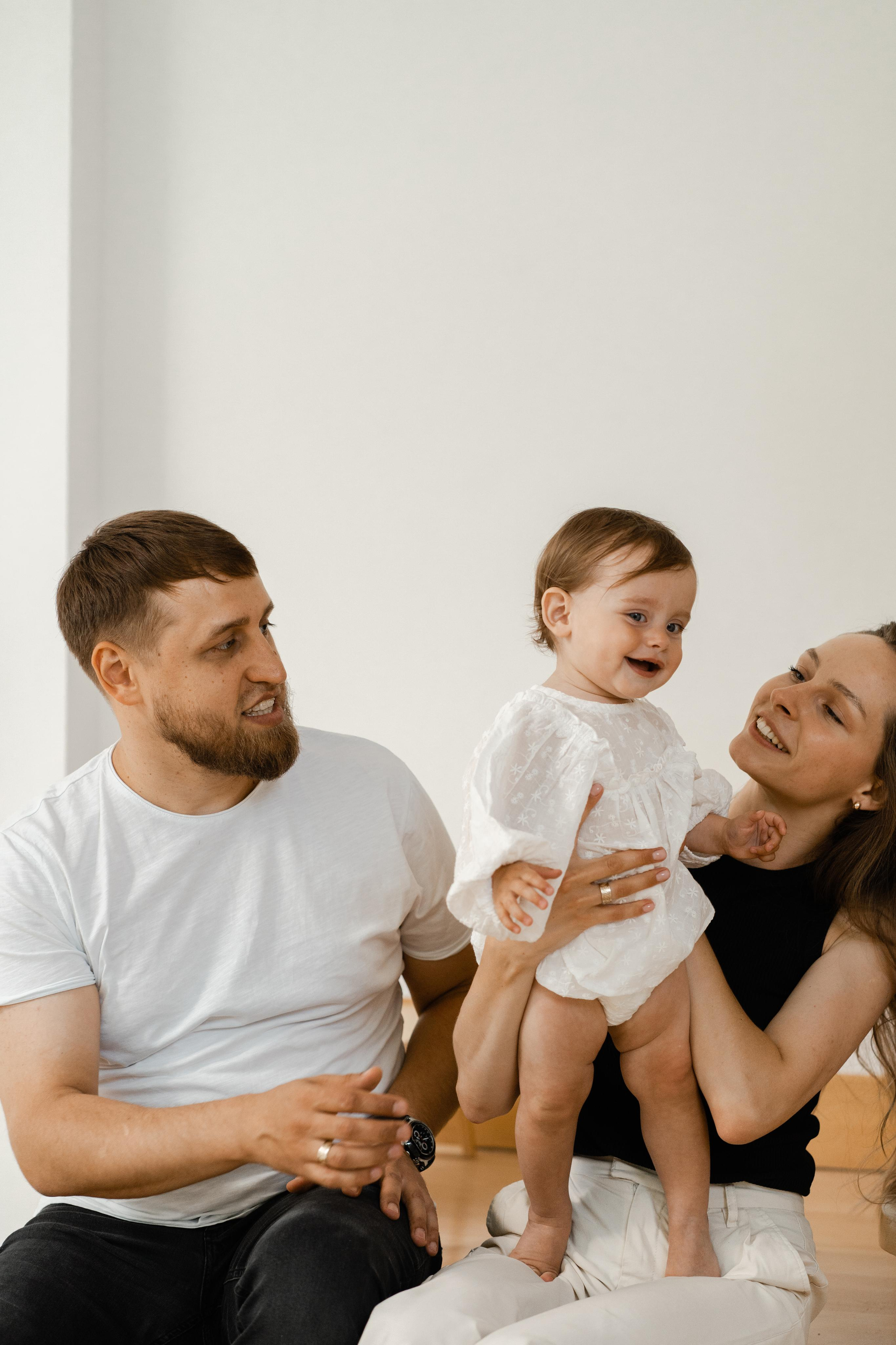 Семейная фотосессия в студии в Москве, семейный фотограф Анна Полушина. Свадебный фотограф в Москве Анна Полушина