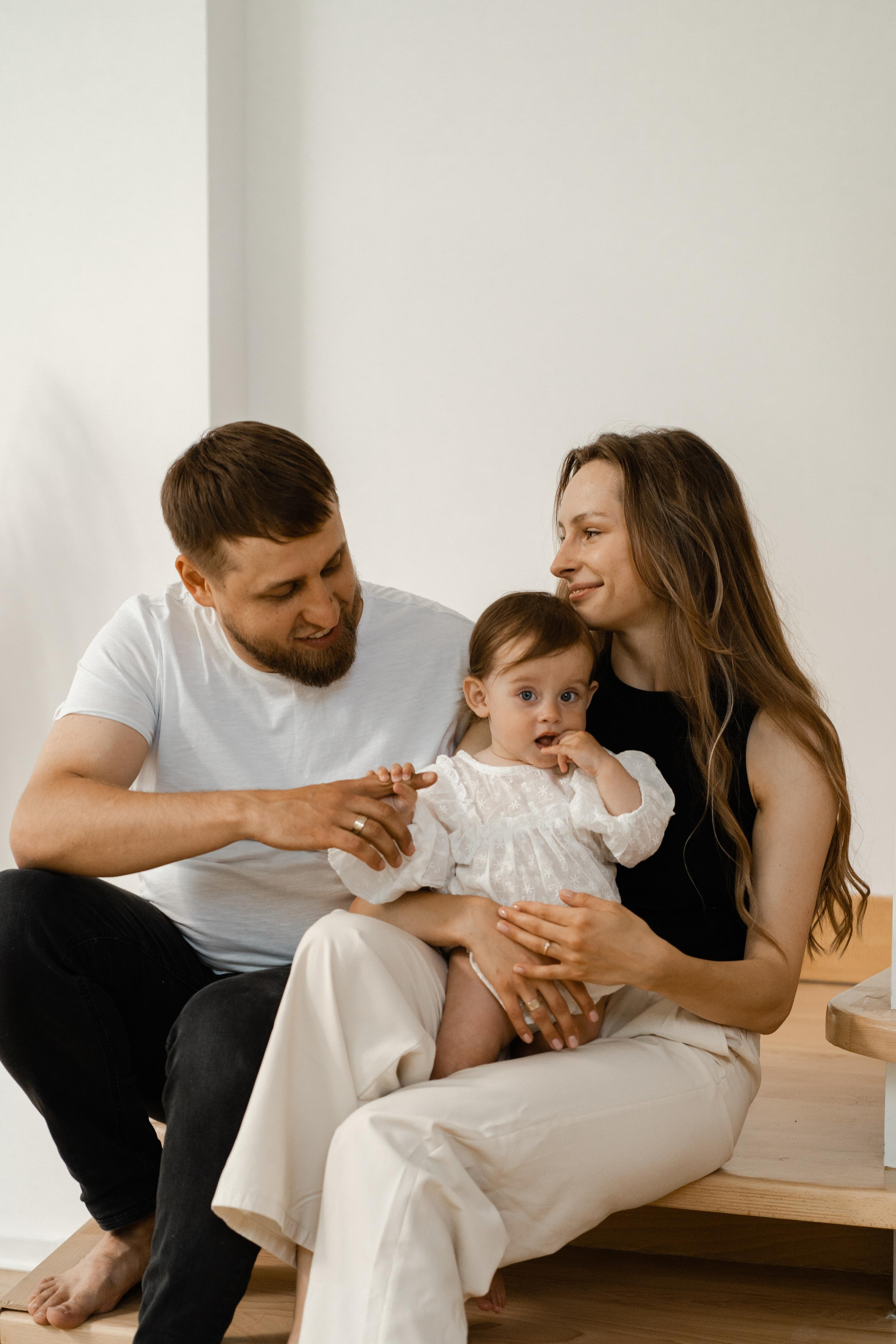 Семейная фотосессия в студии в Москве, семейный фотограф Анна Полушина. Свадебный фотограф в Москве Анна Полушина