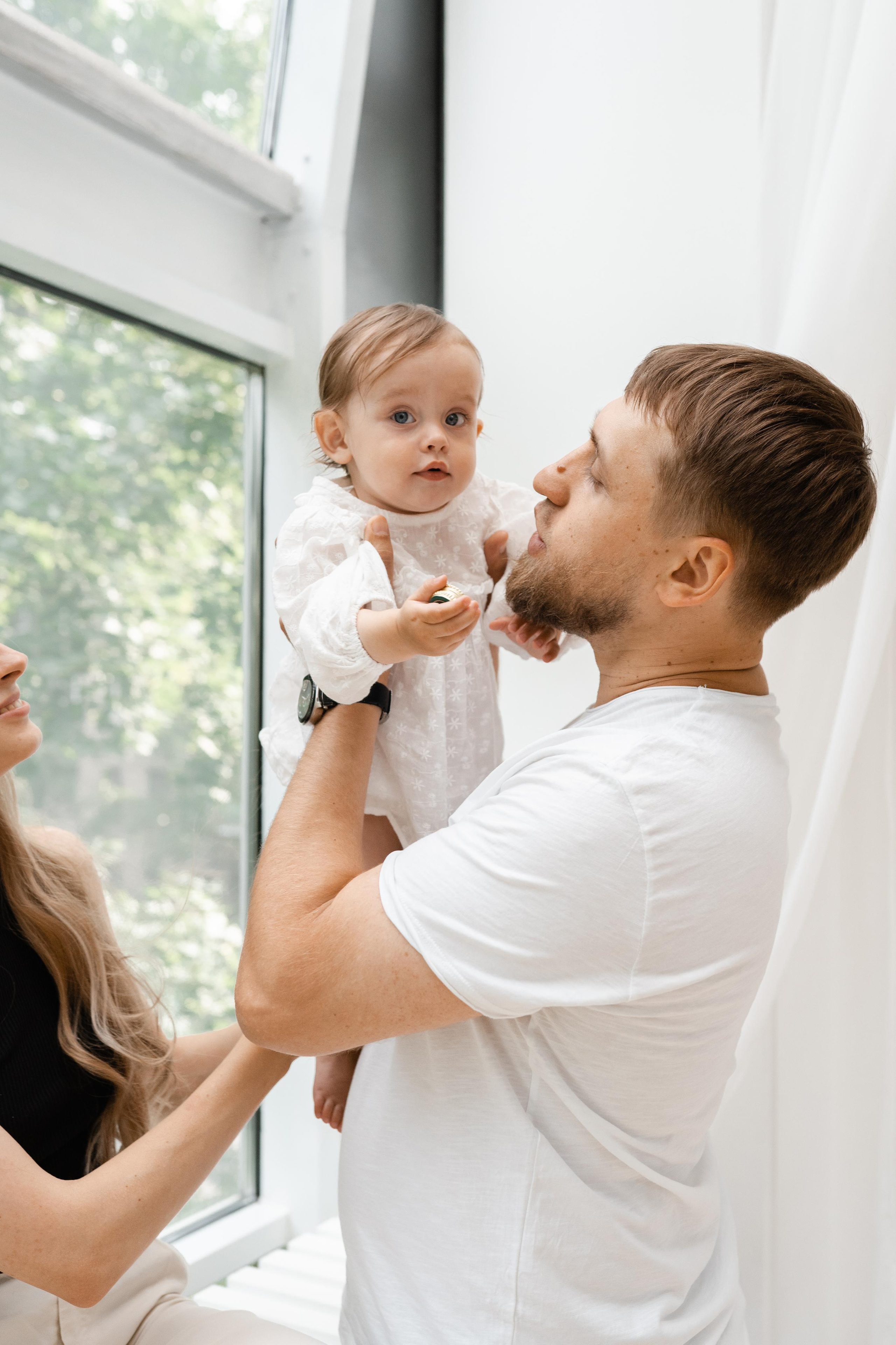 Семейная фотосессия в студии в Москве, семейный фотограф Анна Полушина. Свадебный фотограф в Москве Анна Полушина