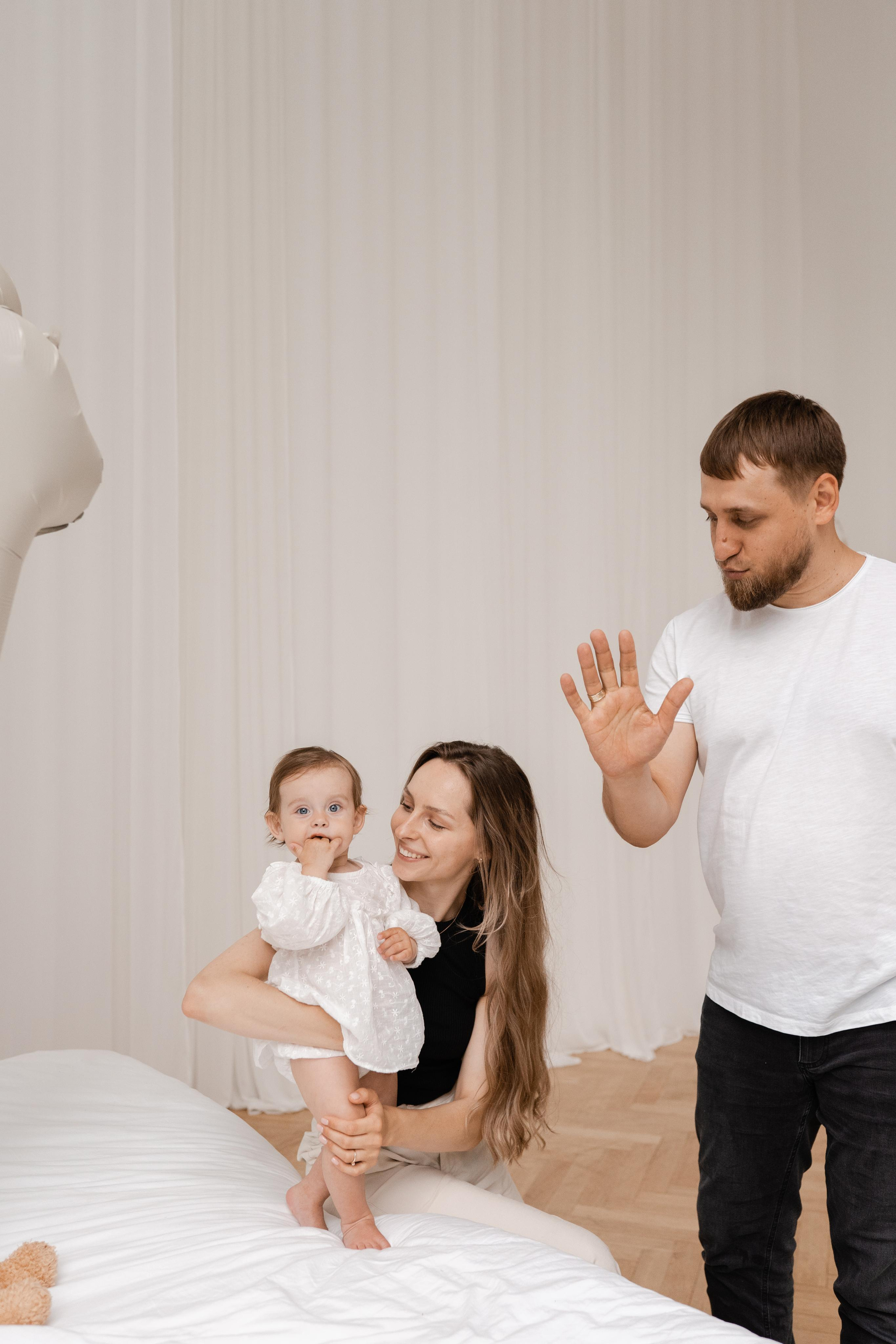 Семейная фотосессия в студии в Москве, семейный фотограф Анна Полушина. Свадебный фотограф в Москве Анна Полушина