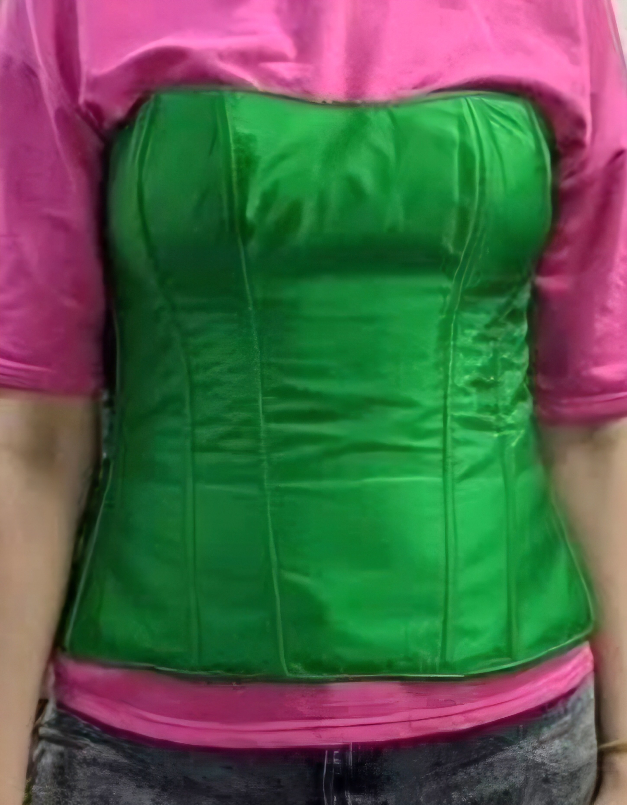 Зеленый корсет в аренду на фотосессию на Байкал