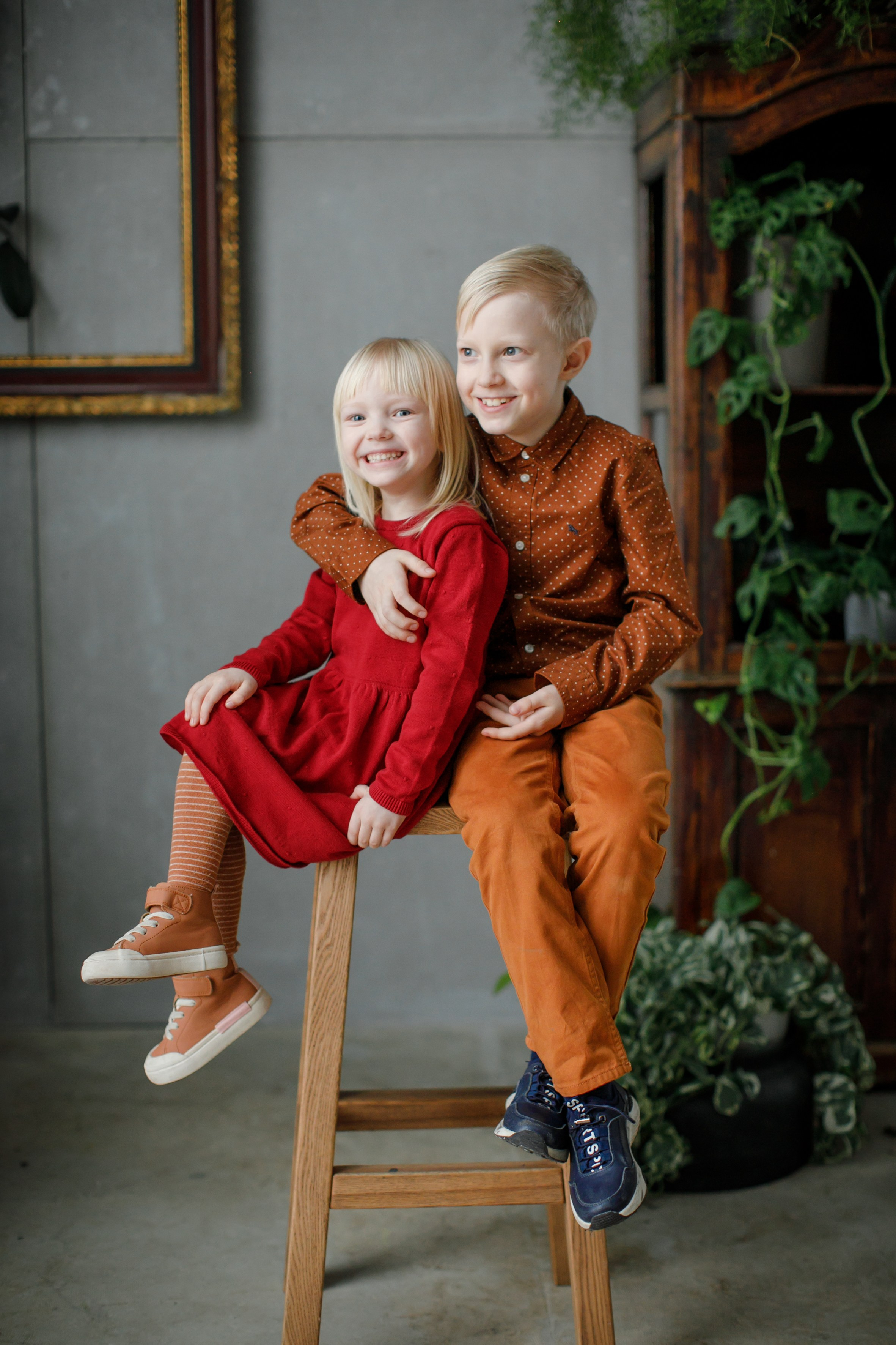 Семейное. Анюта, Даня и дети. Школьные альбомы, Семейные съемки, Портреты, Фотограф Елена Кузнецова