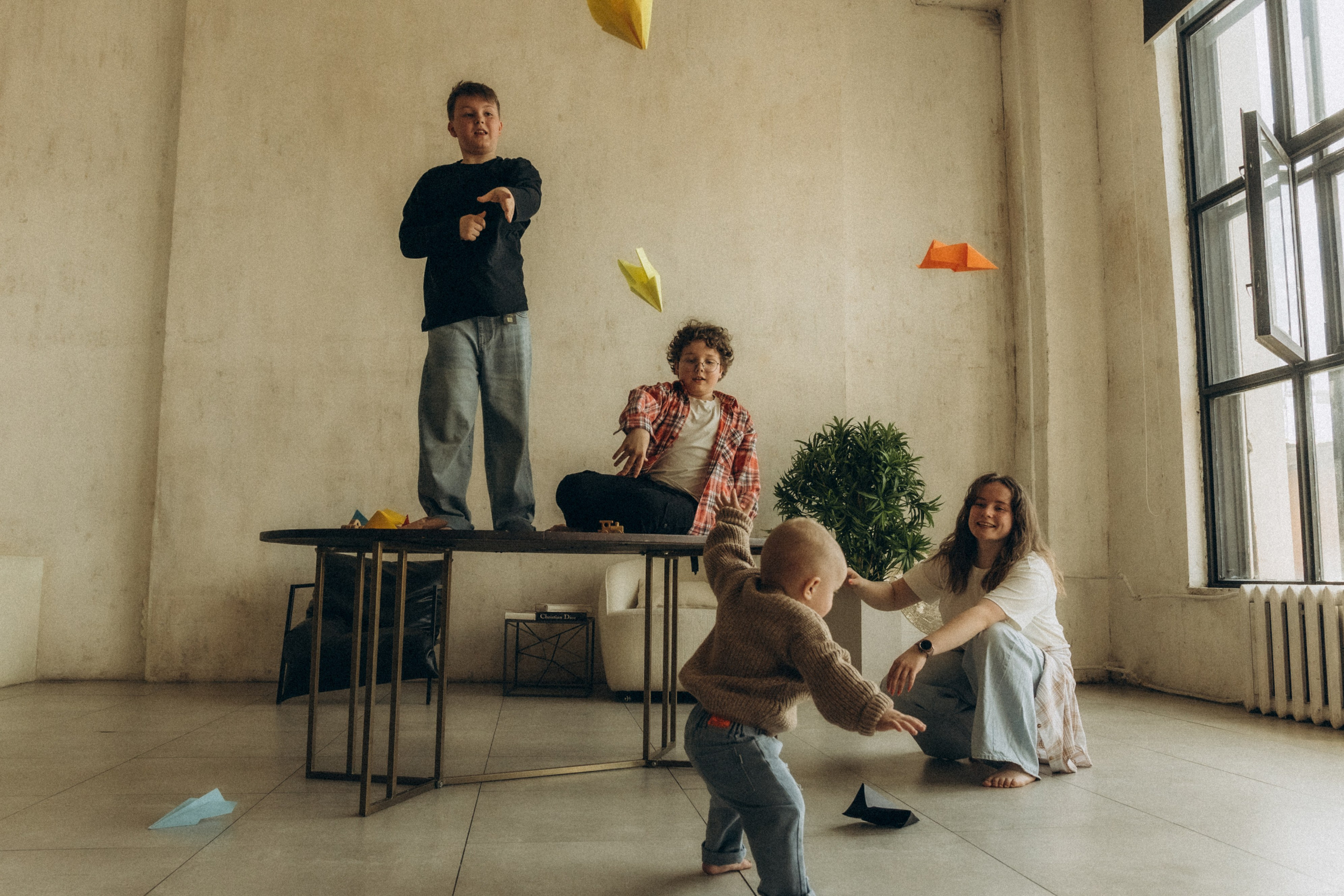 Ильнара и сыновья. Гаврилова Настя семейный фотограф lifestyle в Москве