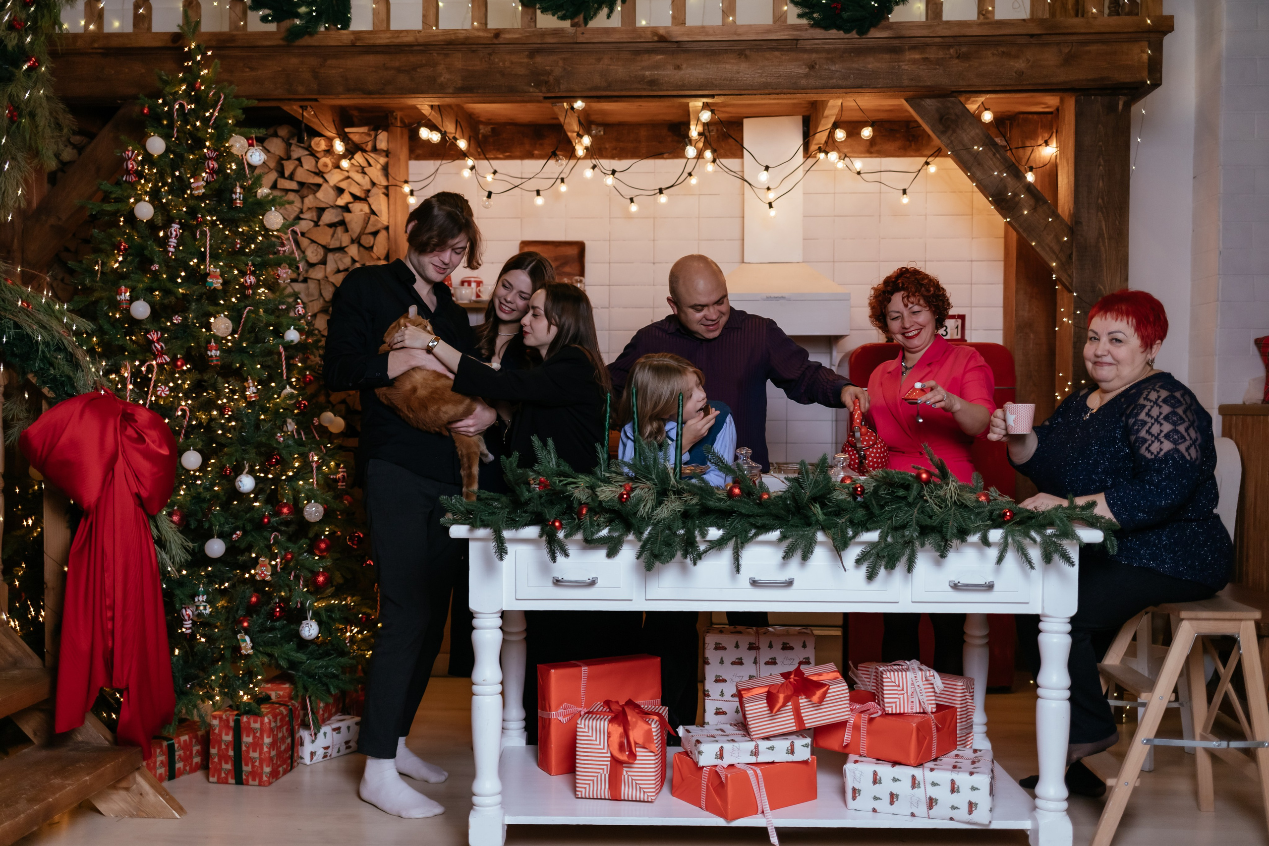 Новогодняя. Blenda photostudio. Семейный фотограф в Минске Приболовец Светлана