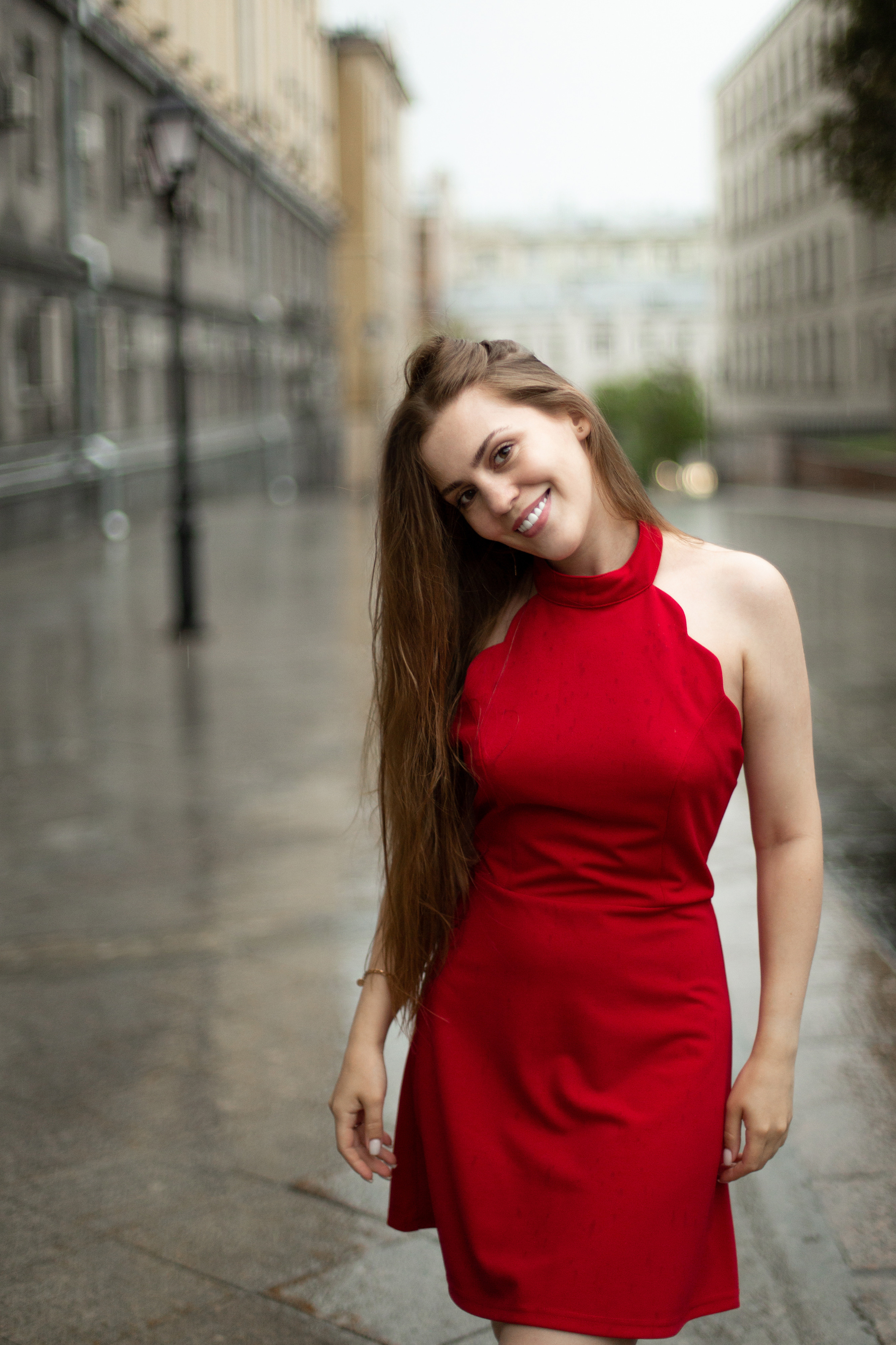 Полина под дождем. Мария Маркова детский и семейный фотограф в Москве