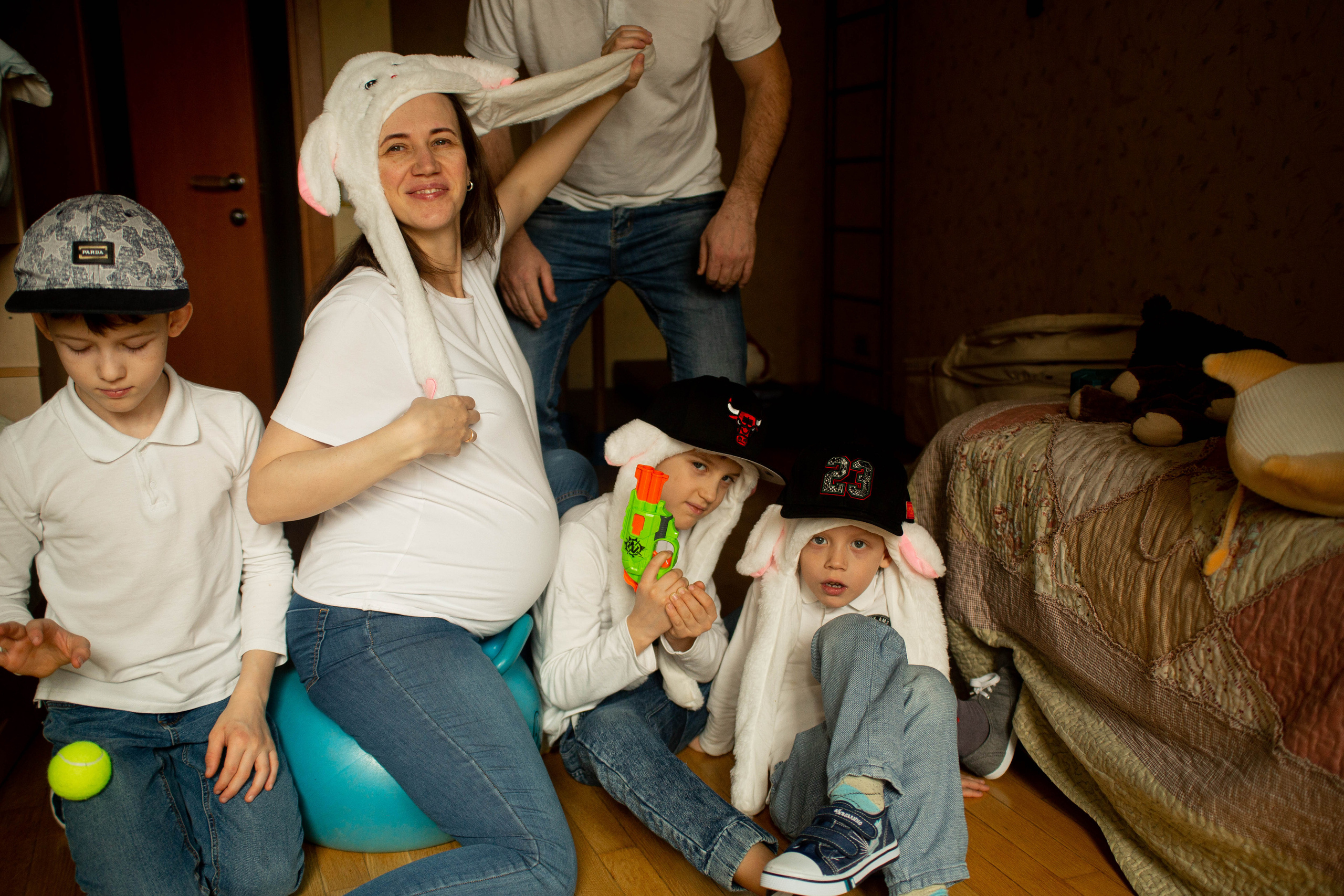 Домашняя съемка Маргариты и ее большой семьи. Мария Маркова детский и семейный фотограф в Москве