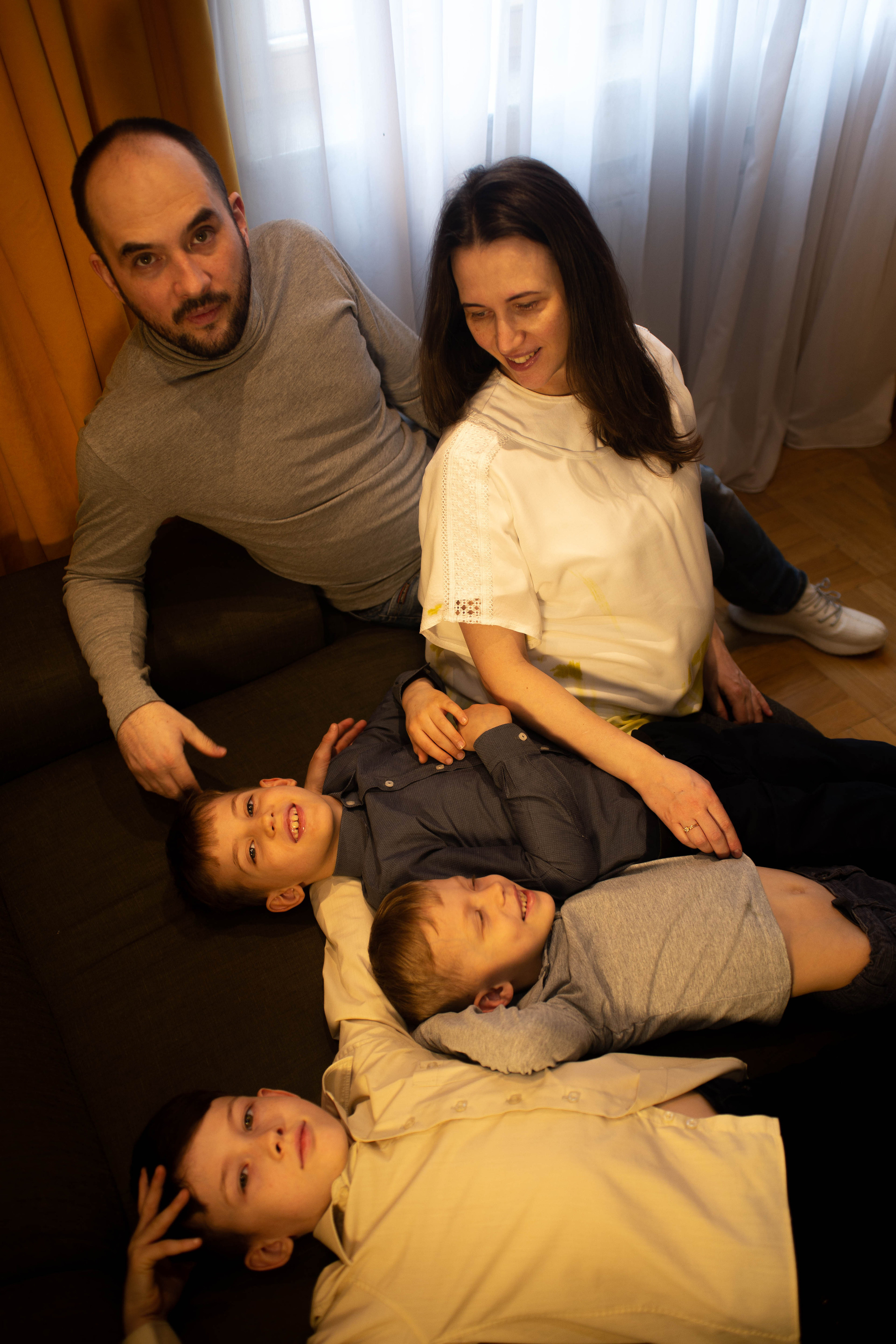 Домашняя съемка Маргариты и ее большой семьи. Мария Маркова детский и семейный фотограф в Москве