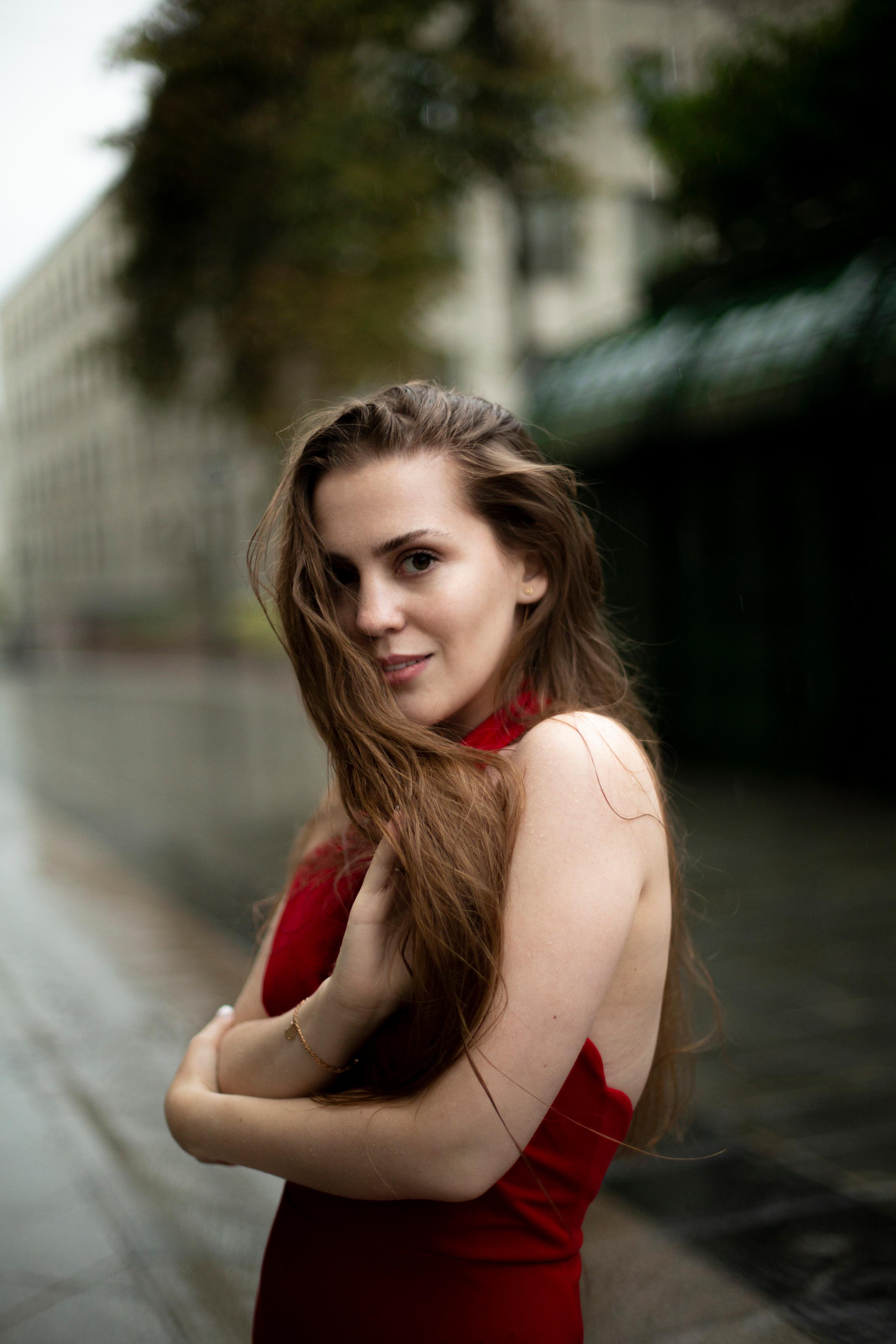 Полина под дождем. Мария Маркова детский и семейный фотограф в Москве