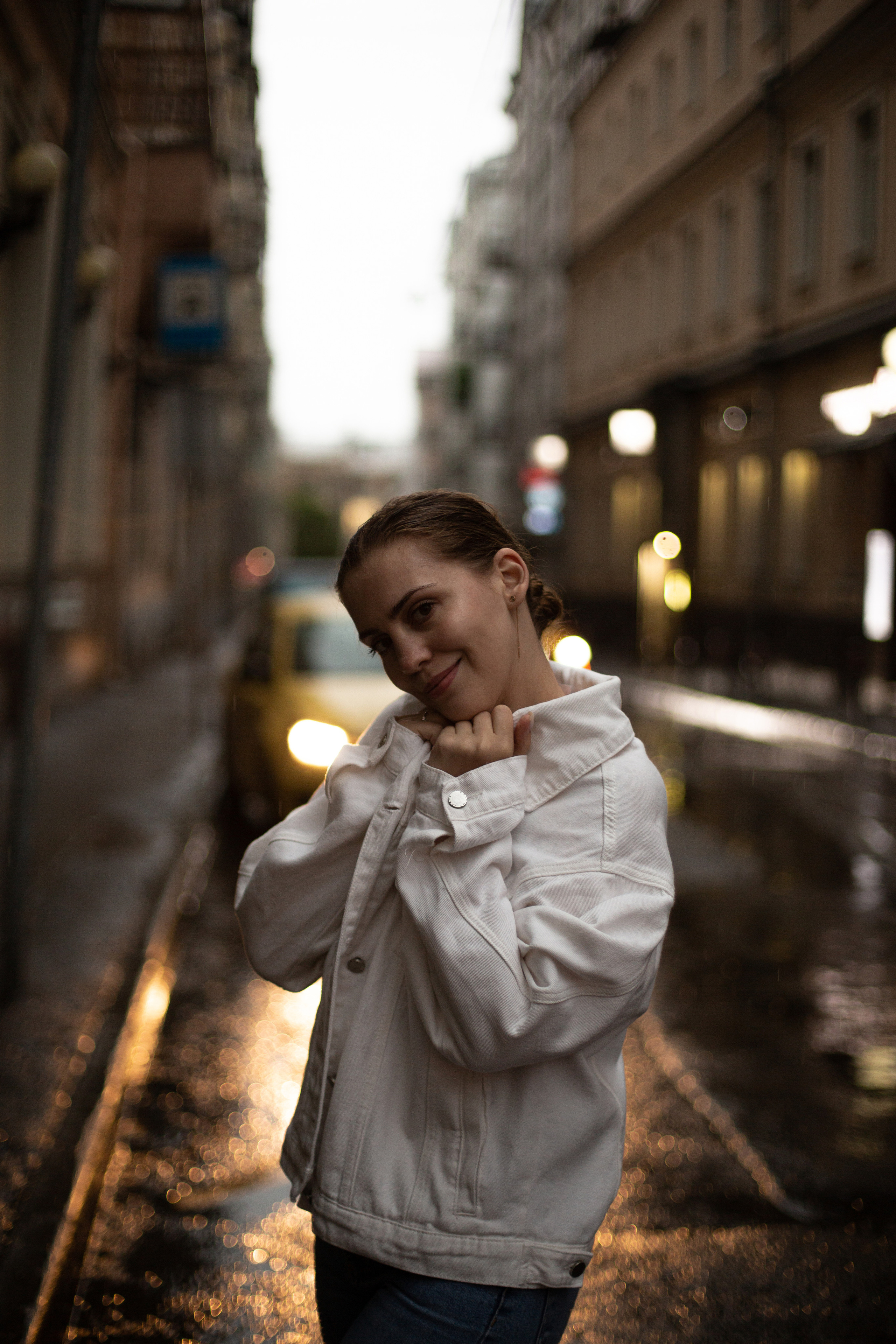 Полина под дождем. Мария Маркова детский и семейный фотограф в Москве