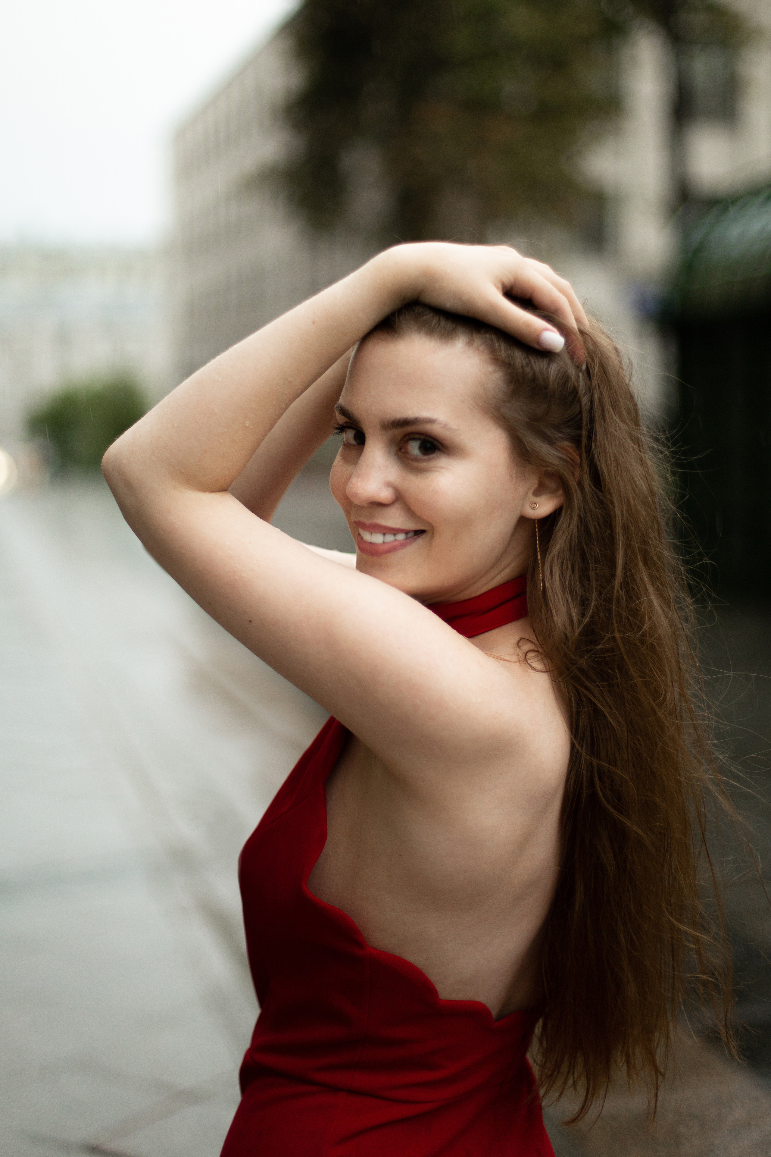 Полина под дождем. Мария Маркова детский и семейный фотограф в Москве