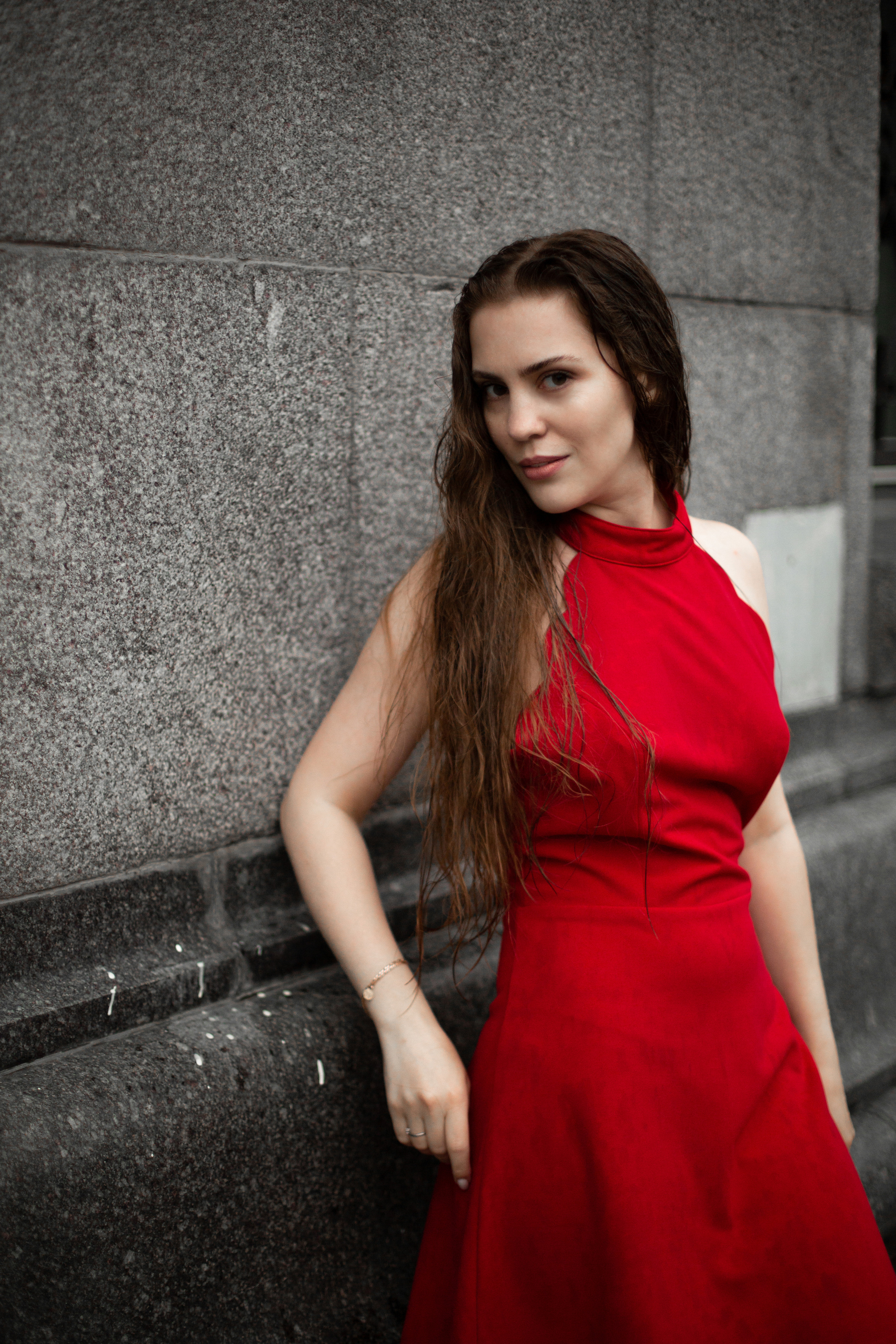 Полина под дождем. Мария Маркова детский и семейный фотограф в Москве