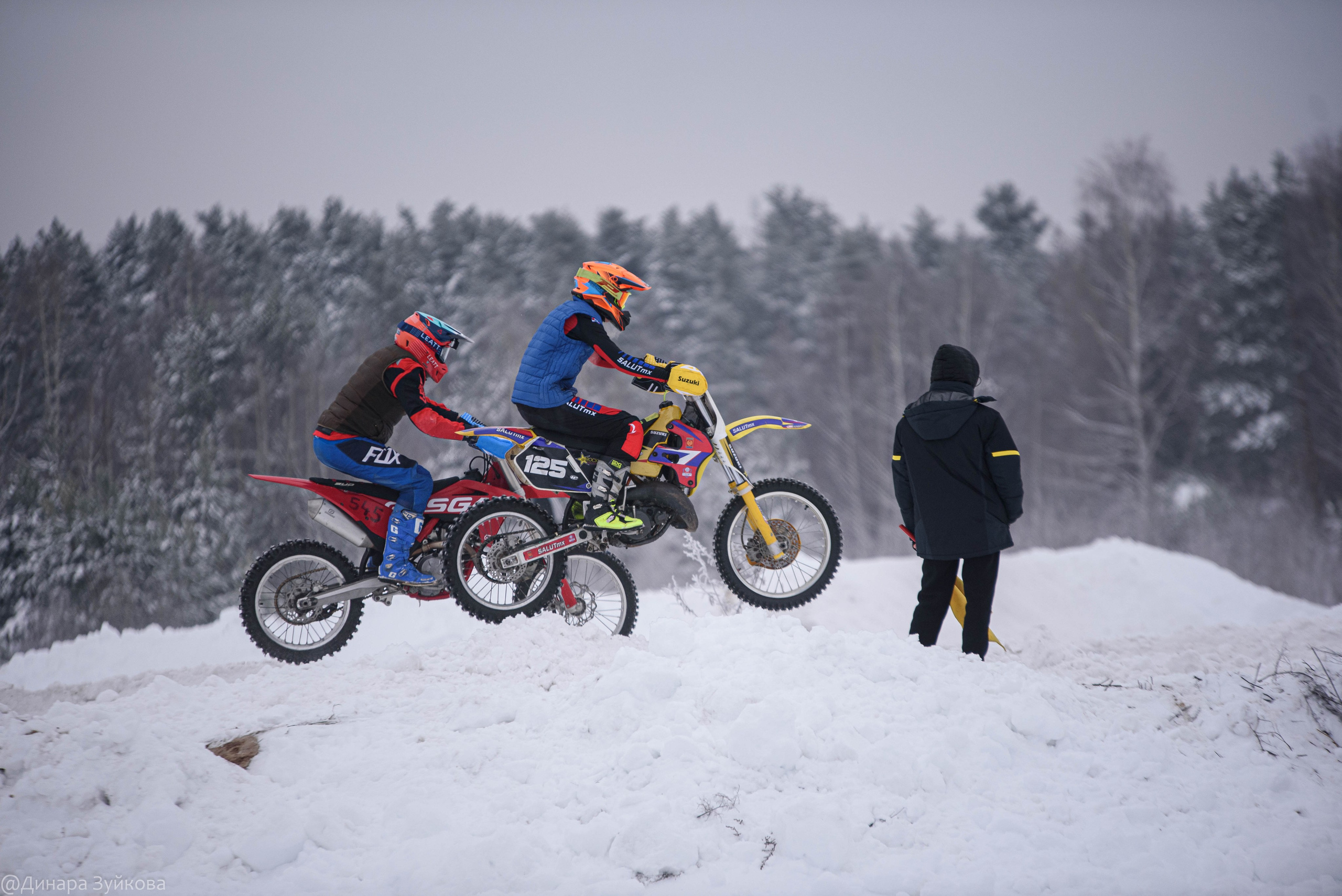 Зимний этап соревнований по мотокроссу. г. Городец. Мотофотограф в Нижнем Новгороде Динара Зуйкова