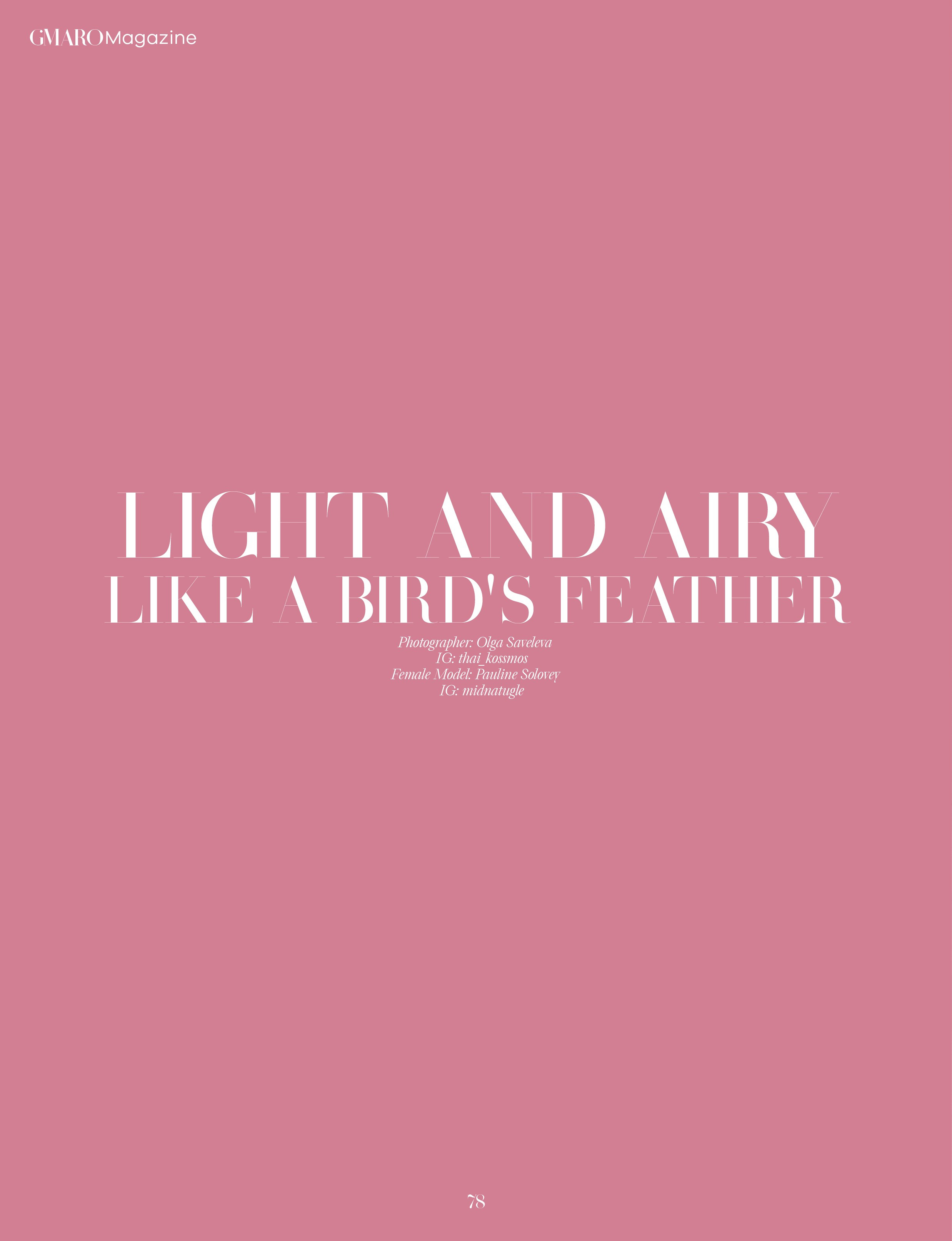 Стилизованный студийный портрет. Публикация в GMARO magazine. Портретный фотограф в Санкт-Петербурге Савельева Ольга