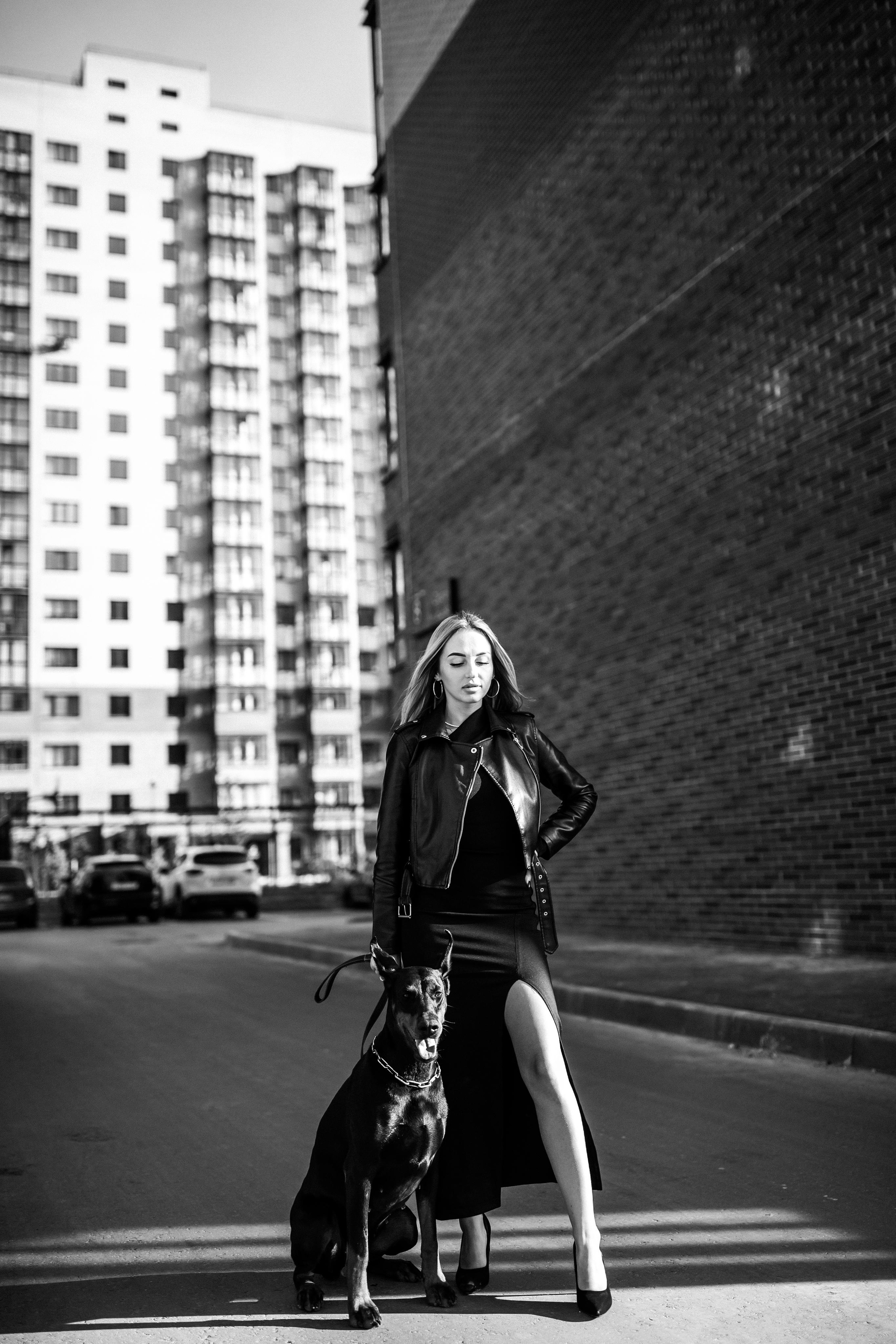 Фото дни с Доберманом. Свадебный фотограф в Москве и Твери