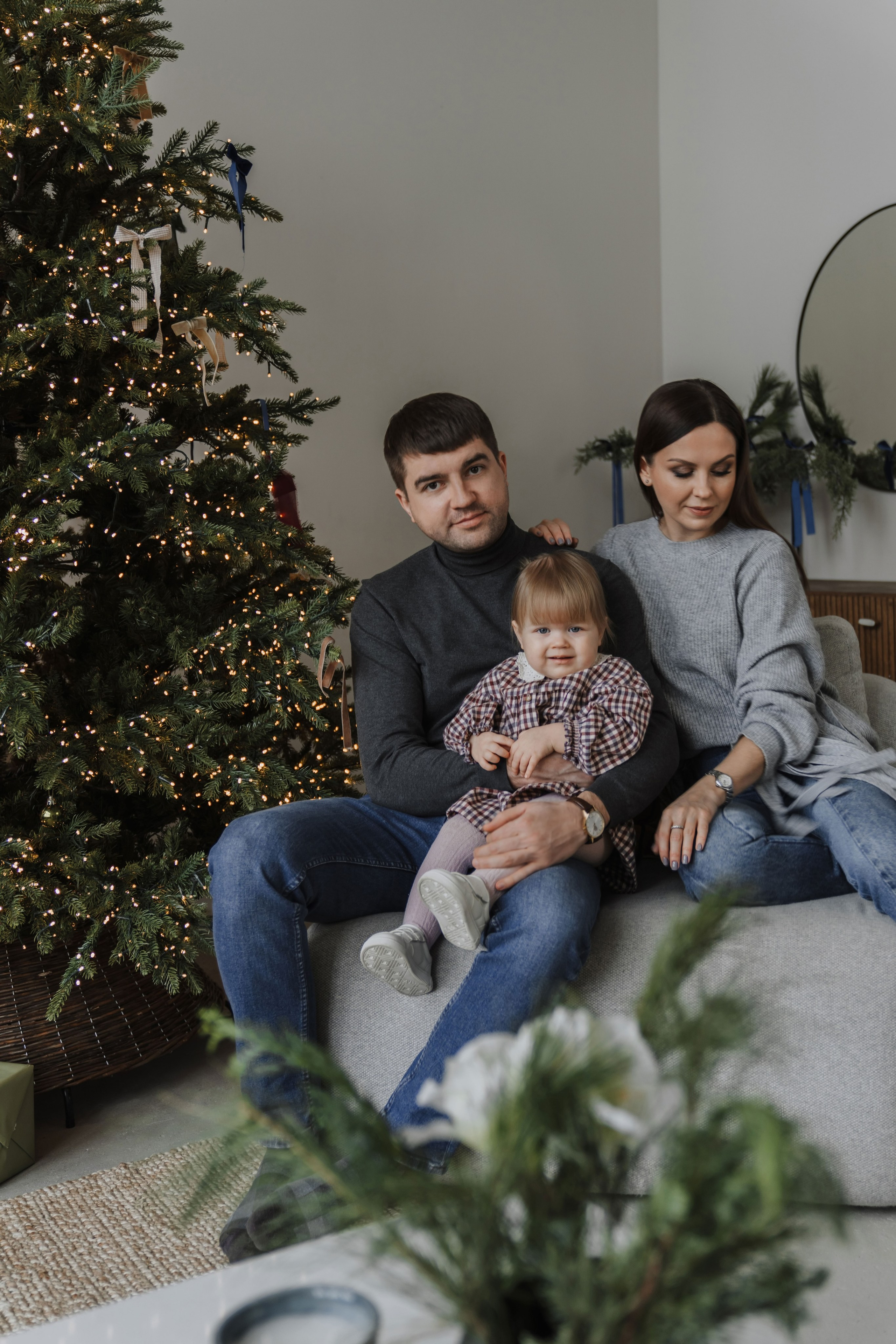 Michail, Ekaterina and Masha. Christmas. Minsk. Olga Modjaro