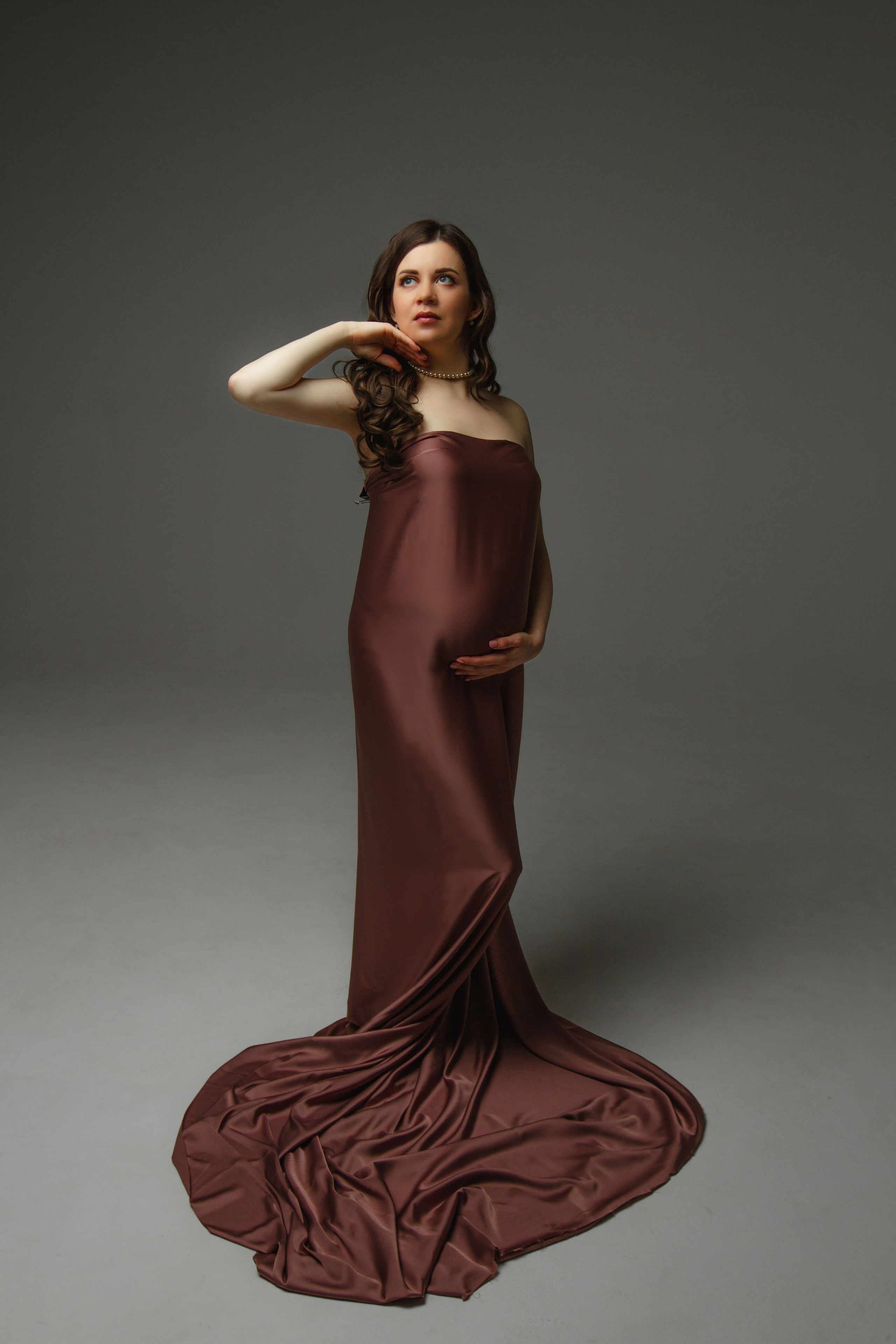 В летящих тканях. Колесникова Татьяна. Фотограф новорожденных Щёлково, Москва, Королев