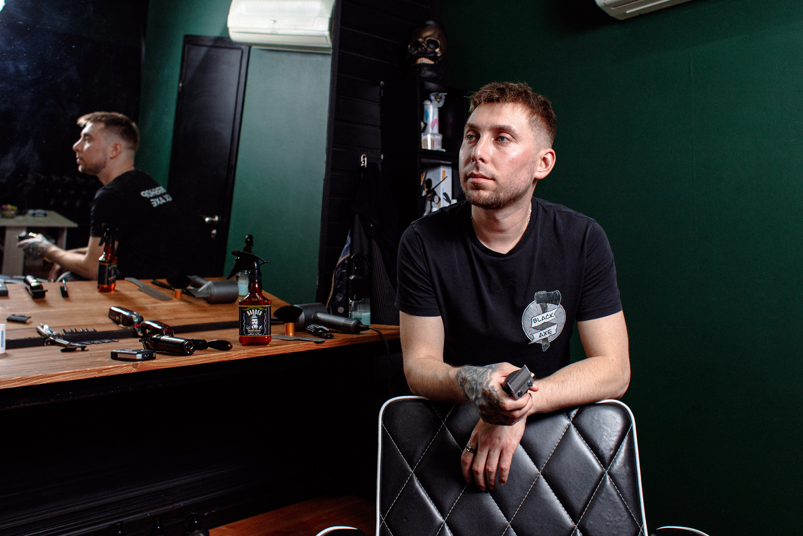 Съёмка барбершопа в Нижнем Новгороде.