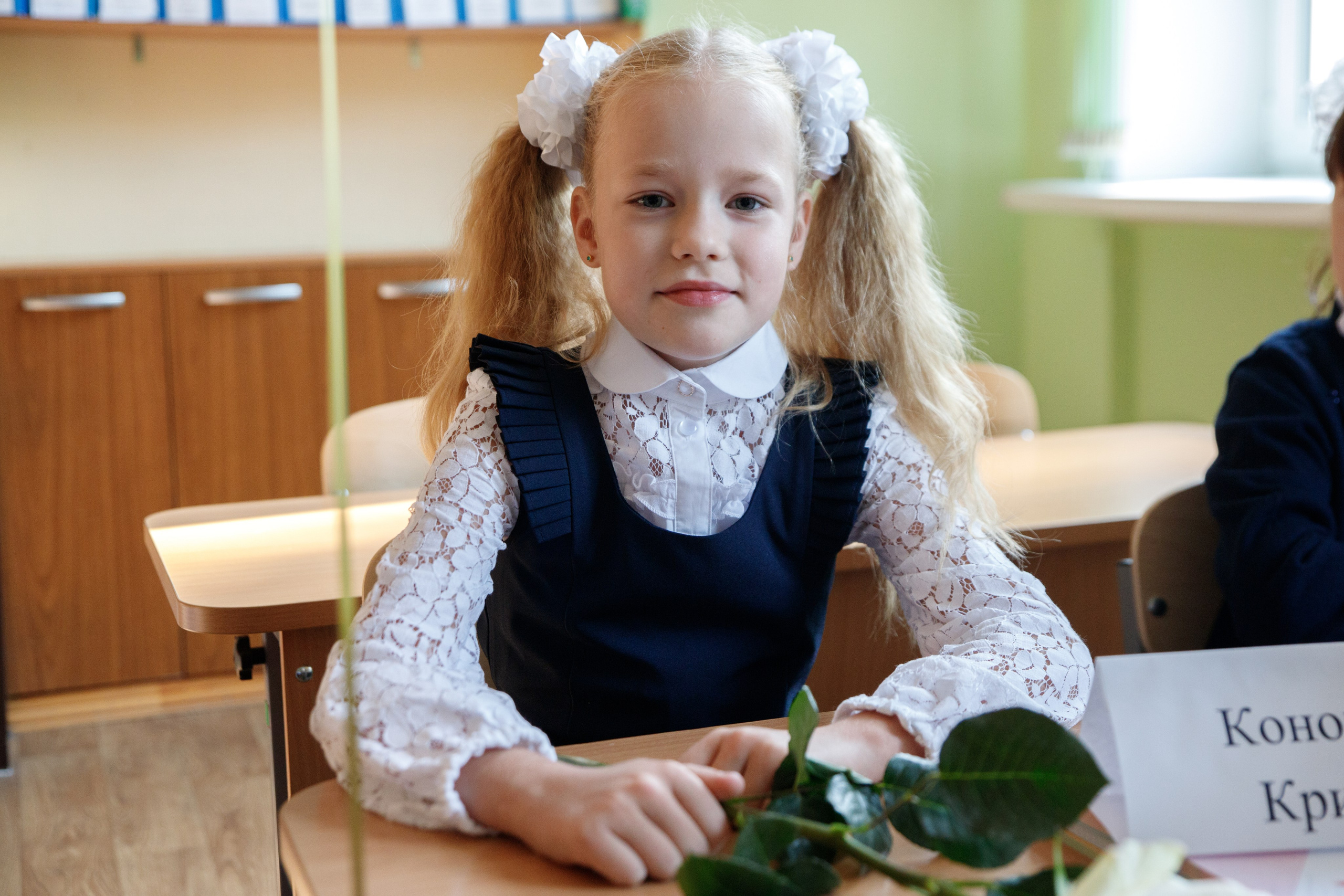 Репортажная съемка первого сентября для первоклассников. Семейный и школьный фотограф в Москве Анна Ткач