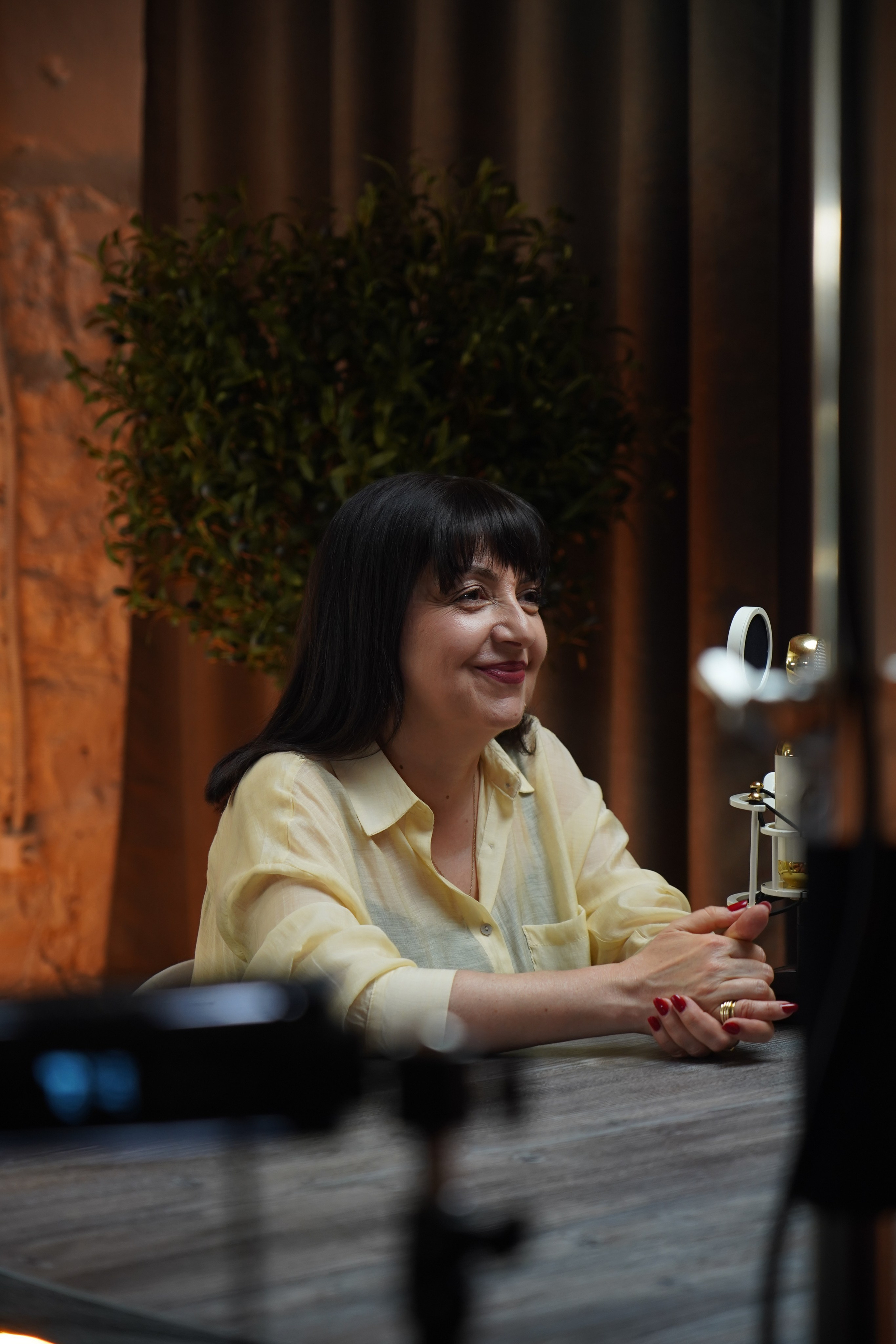 Процесс записи подкаста. Анна, фотограф Москва, Зеленоград